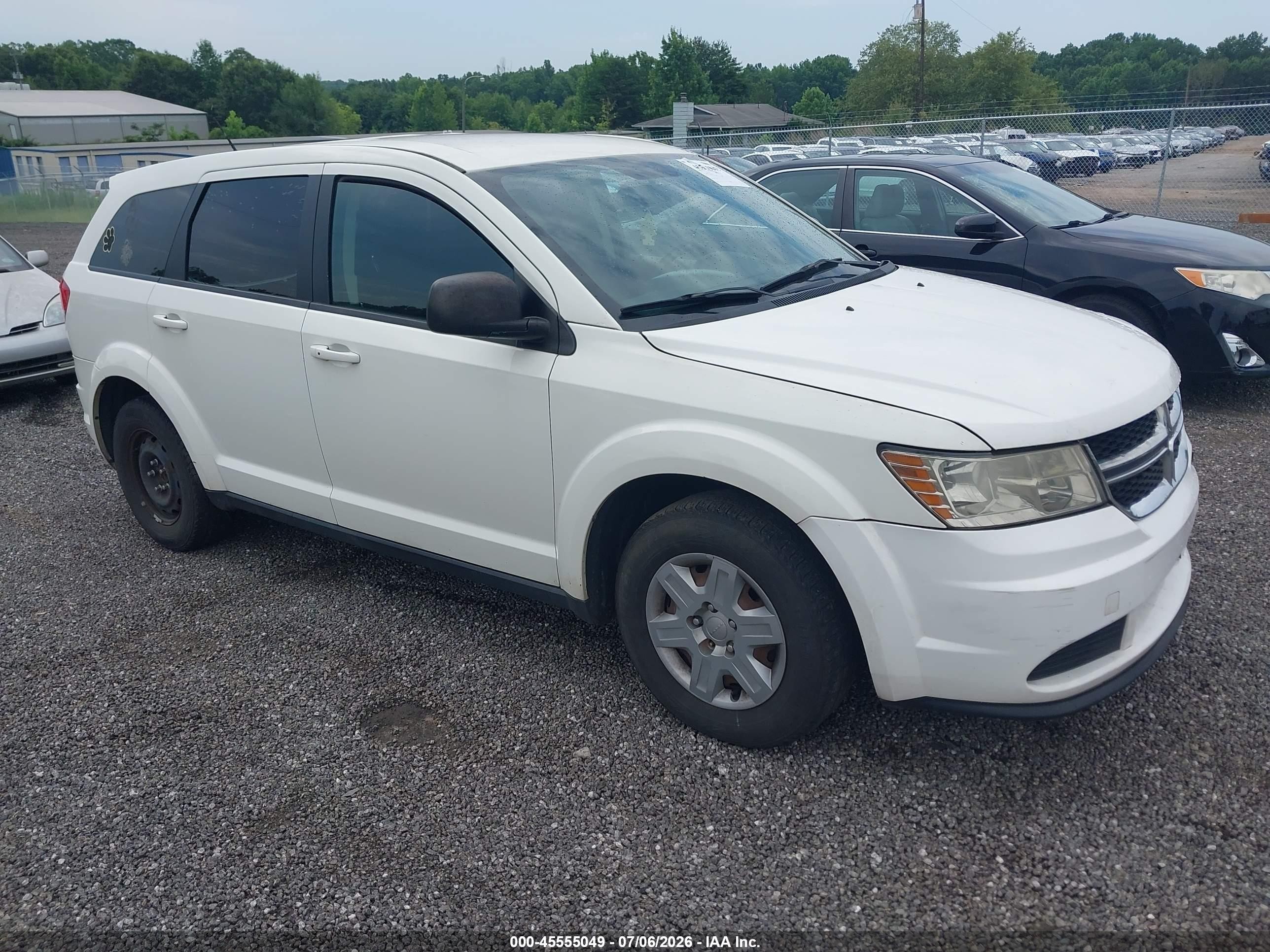 2012 Dodge Journey Cvp/se Plus White vin: 3C4PDCAB0CT315053