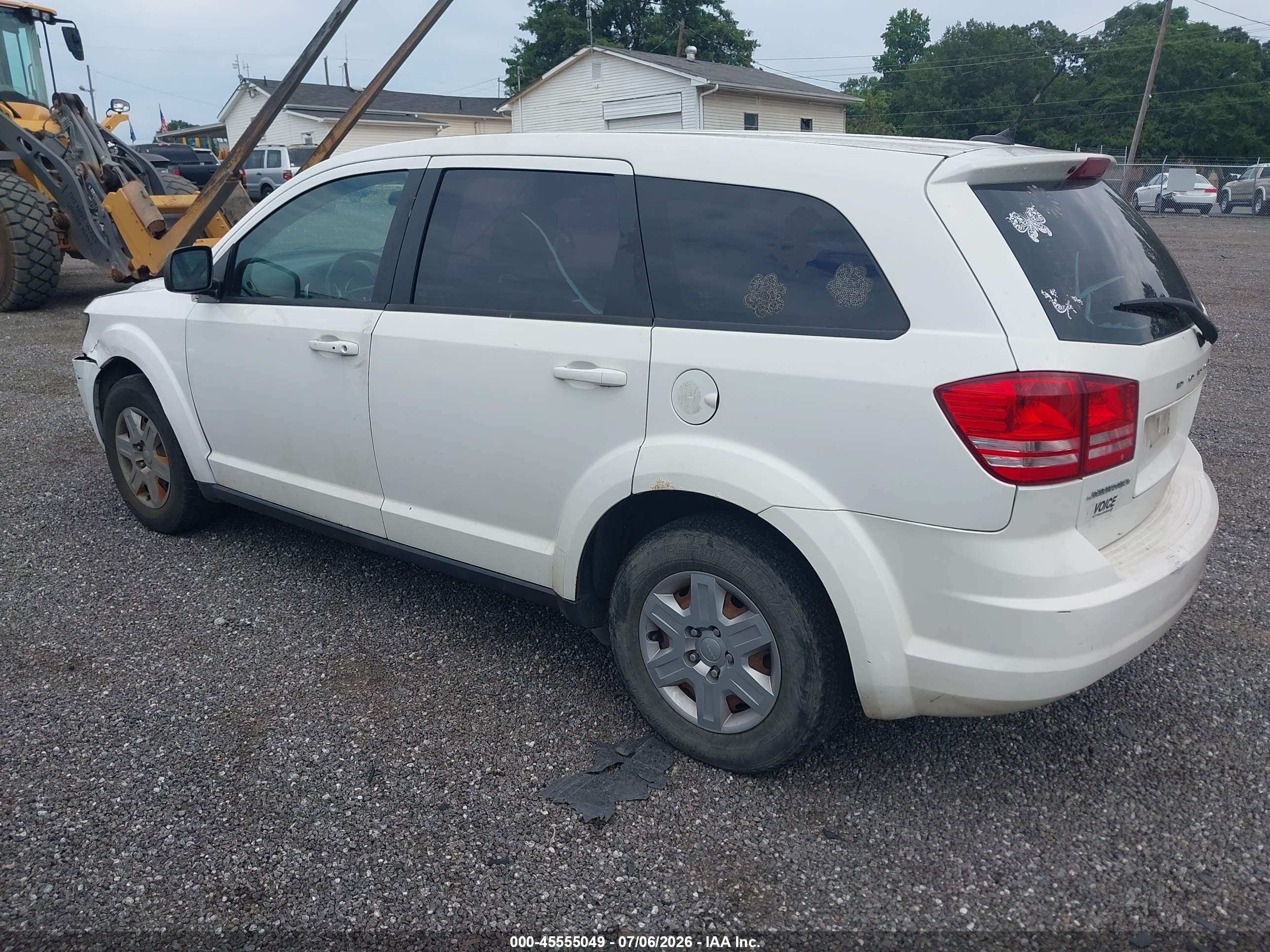 2012 Dodge Journey Cvp/se Plus White vin: 3C4PDCAB0CT315053