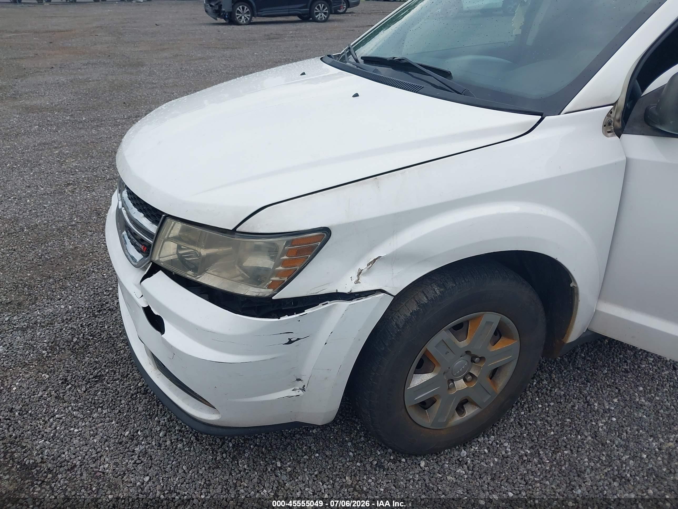 2012 Dodge Journey Cvp/se Plus White vin: 3C4PDCAB0CT315053