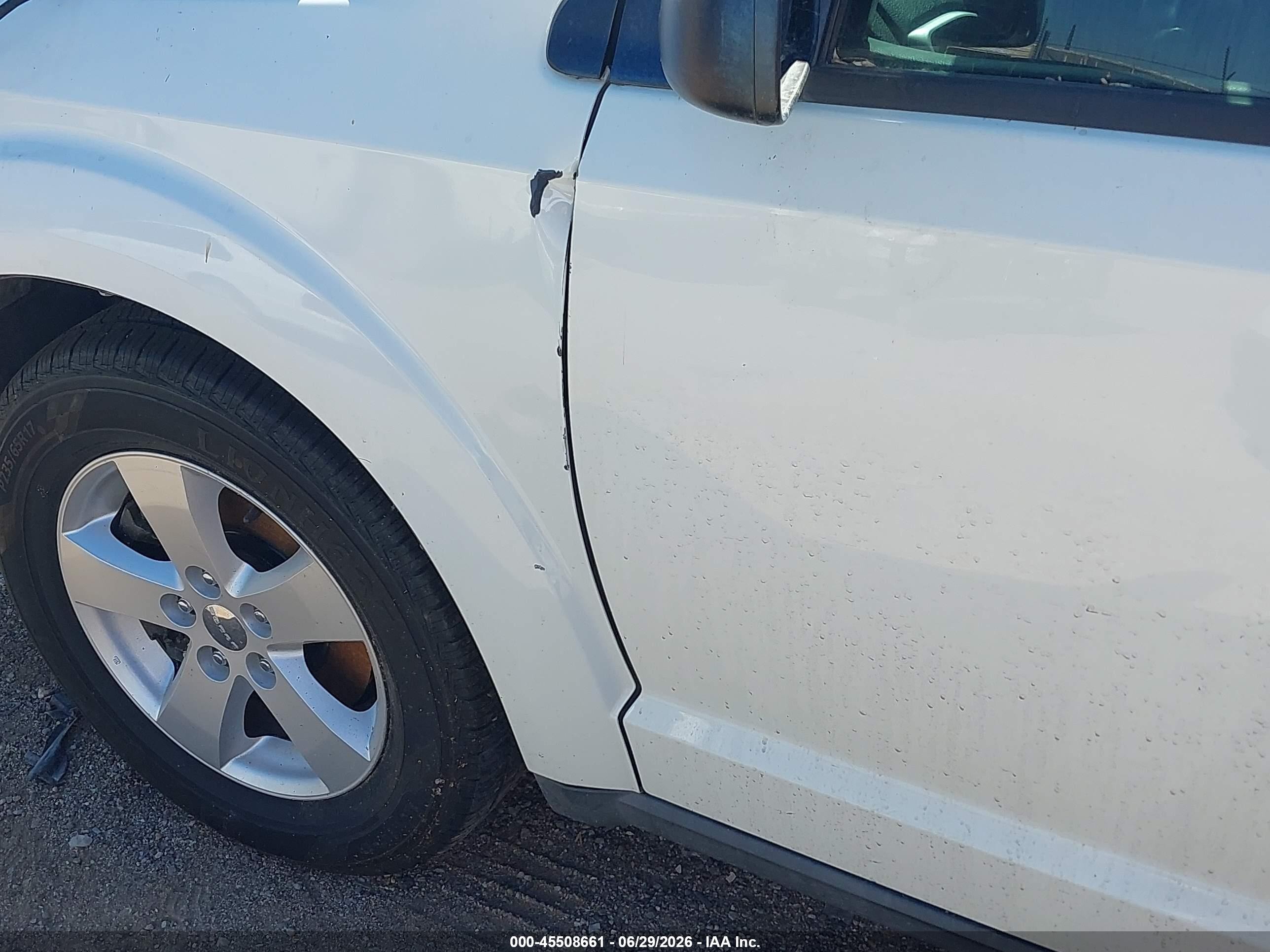 2013 Dodge Journey American Value Pkg White vin: 3C4PDCAB0DT610798