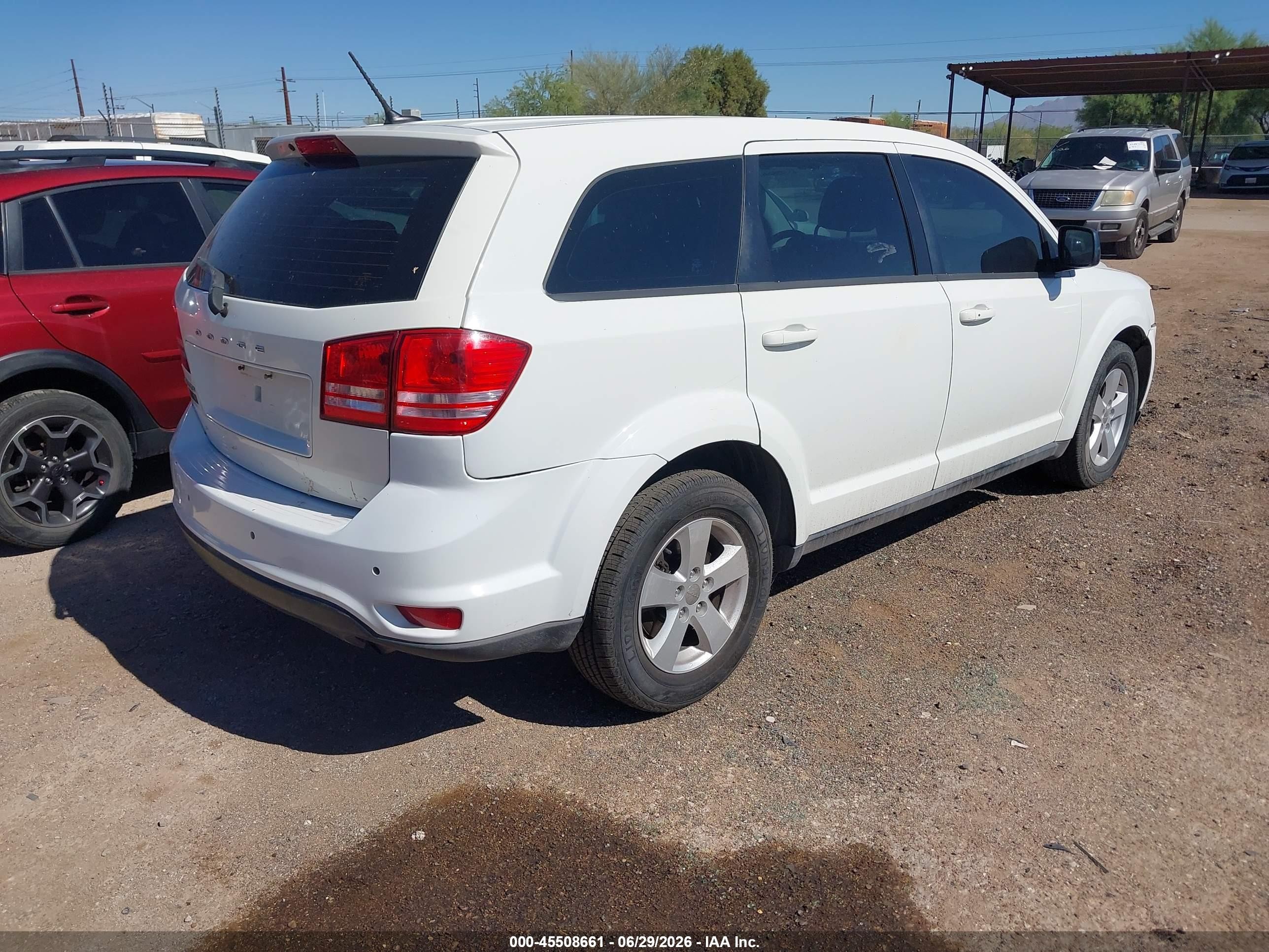 2013 Dodge Journey American Value Pkg White vin: 3C4PDCAB0DT610798