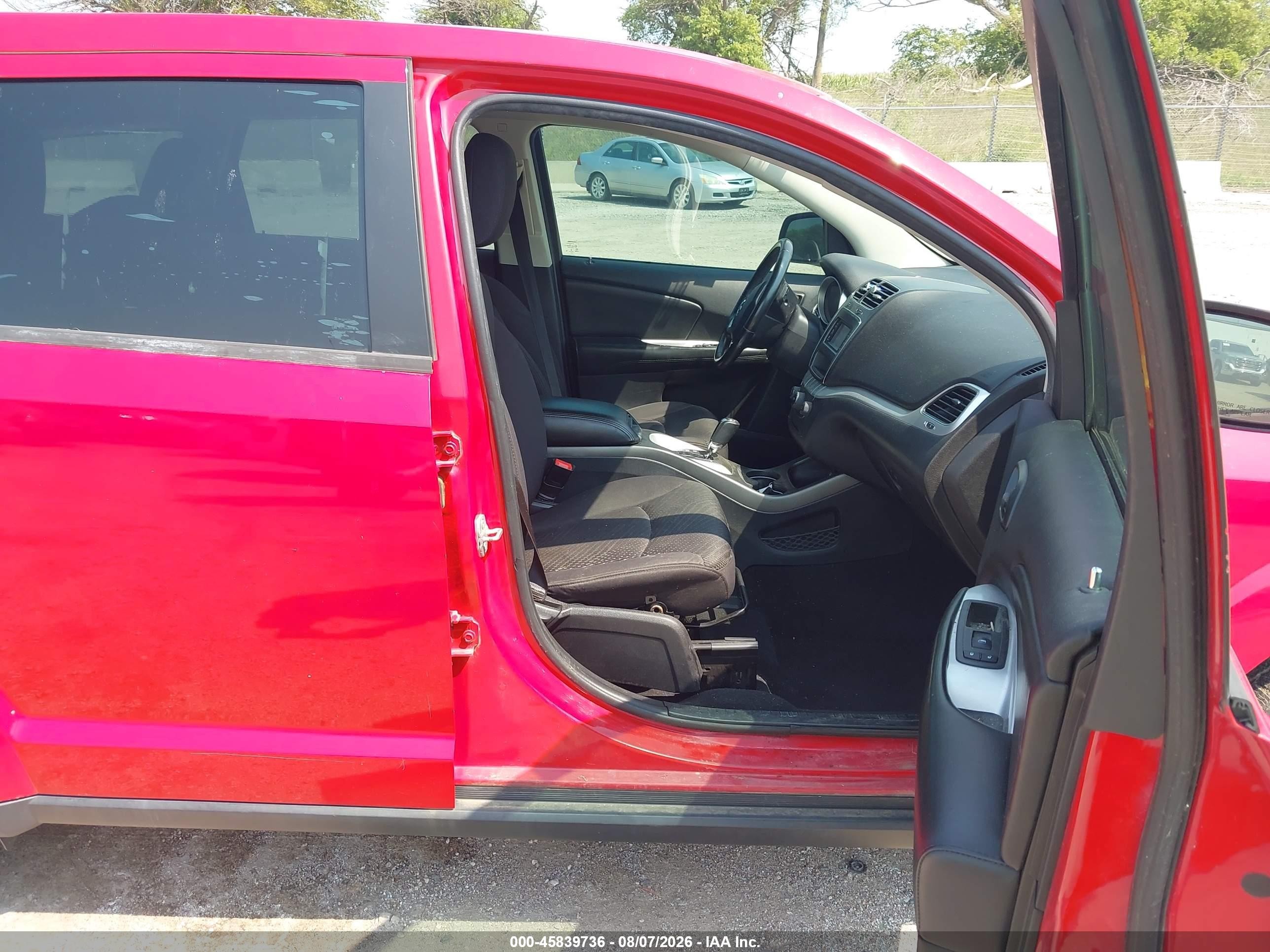 2013 Dodge Journey American Value Pkg Red vin: 3C4PDCAB0DT723439