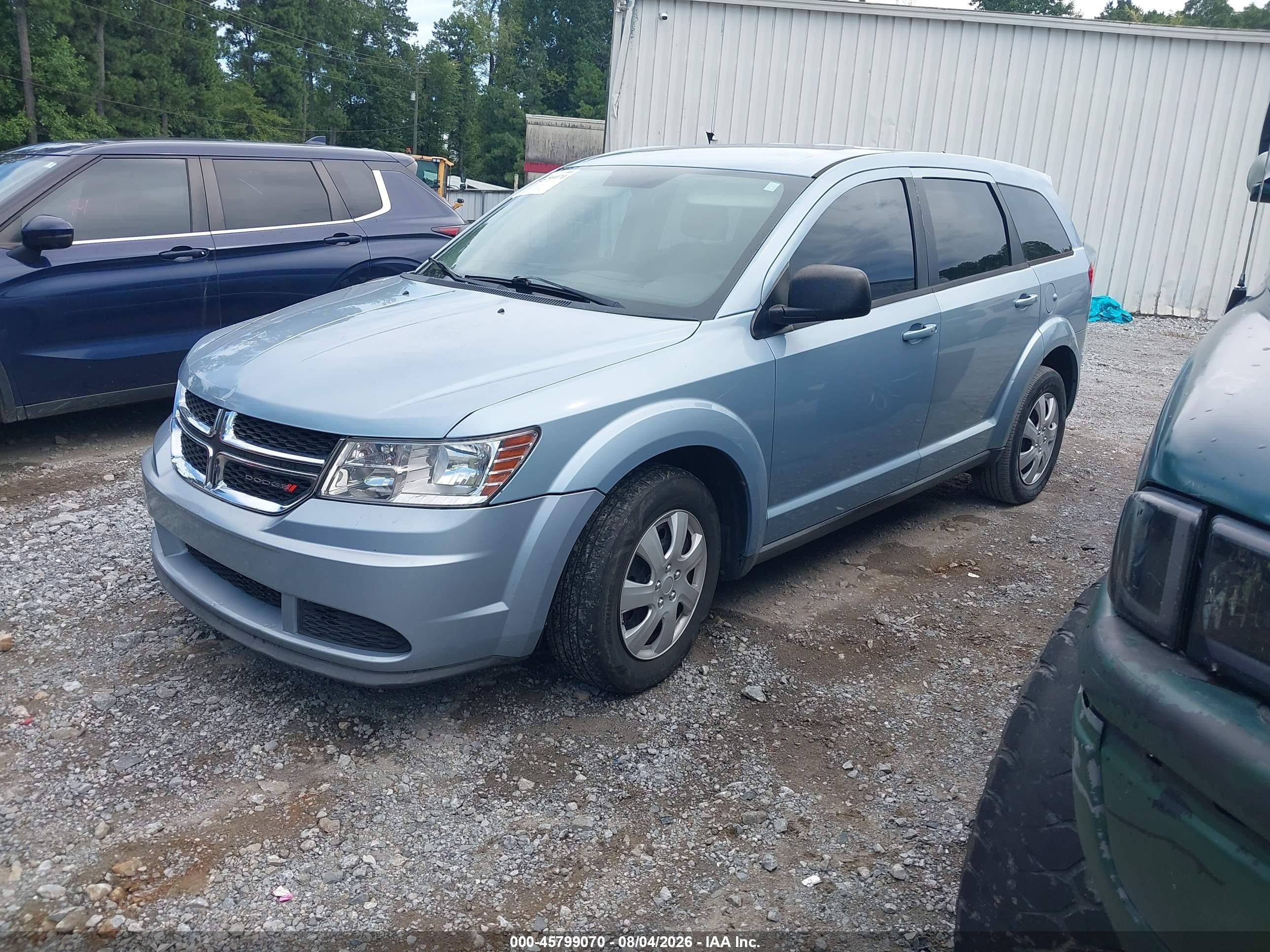 2013 Dodge Journey American Value Pkg Light Blue vin: 3C4PDCAB0DT728625