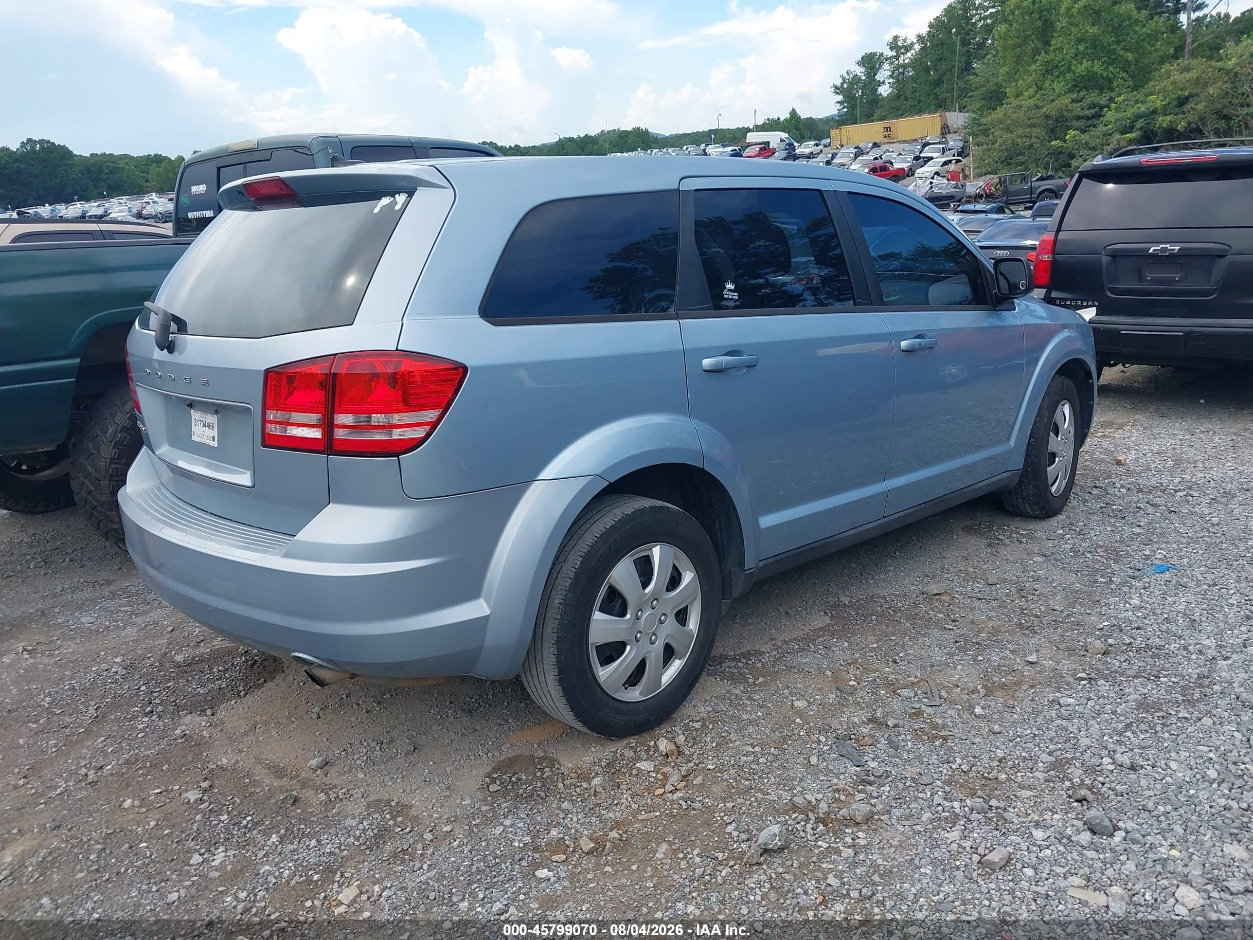 2013 Dodge Journey American Value Pkg Light Blue vin: 3C4PDCAB0DT728625
