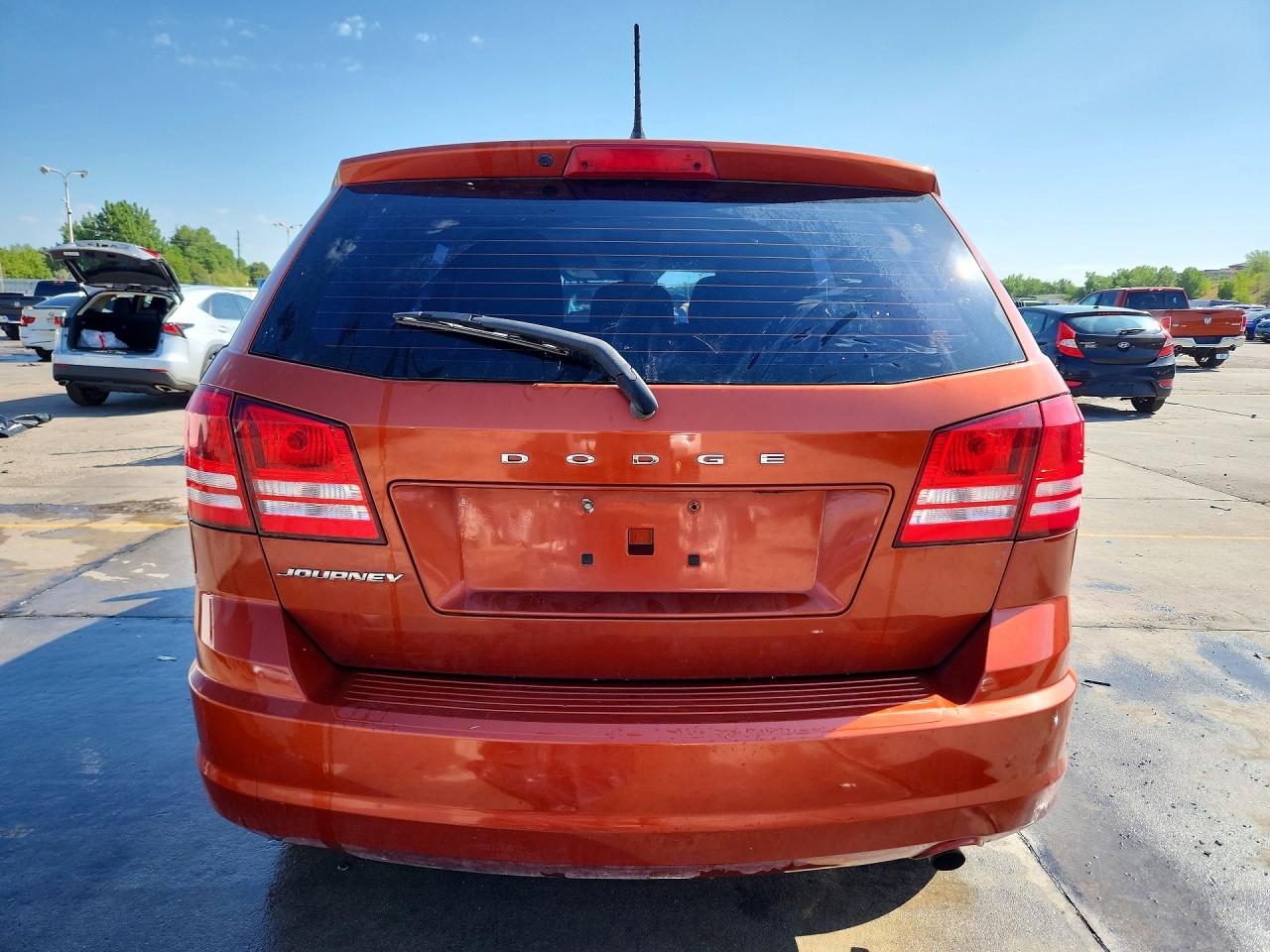 2014 Dodge Journey Se Orange vin: 3C4PDCAB0ET134036