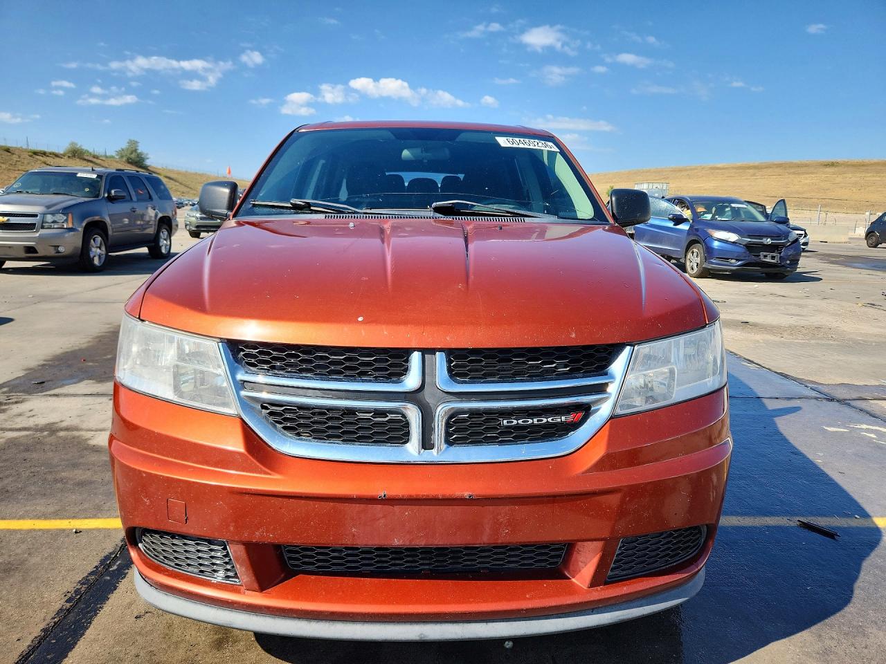 2014 Dodge Journey Se Orange vin: 3C4PDCAB0ET134036