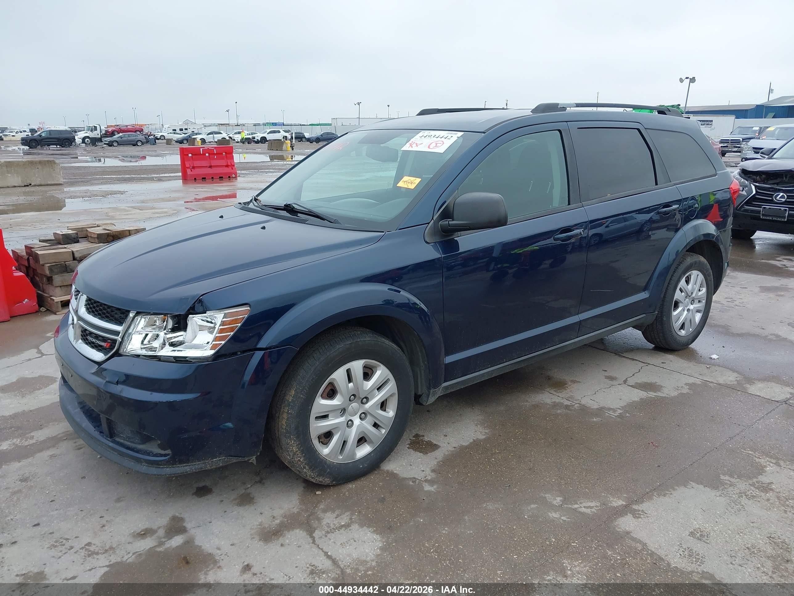 2014 Dodge Journey Se Blue vin: 3C4PDCAB0ET183267