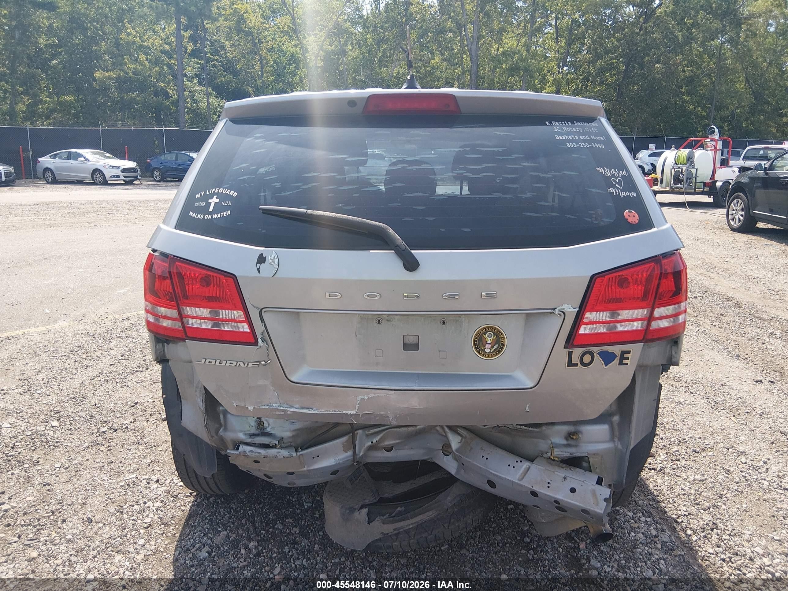 2015 Dodge Journey American Value Pkg Gray vin: 3C4PDCAB0FT698514