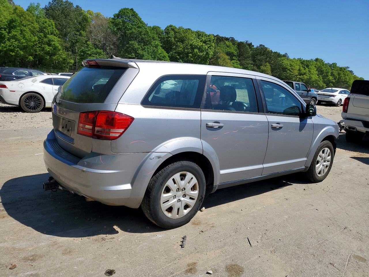 2015 Dodge Journey Se Silver vin: 3C4PDCAB0FT747078