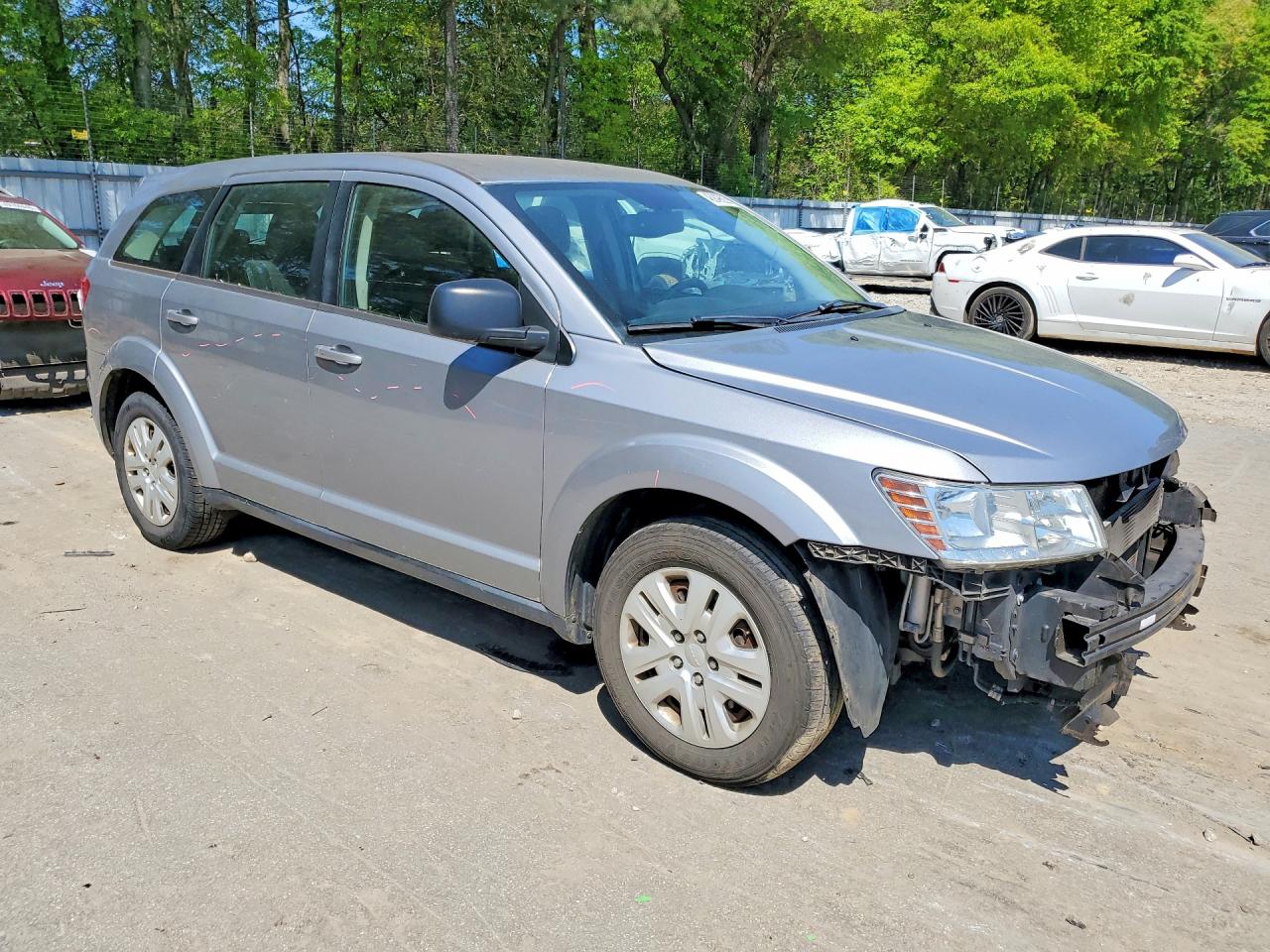 2015 Dodge Journey Se Silver vin: 3C4PDCAB0FT747078