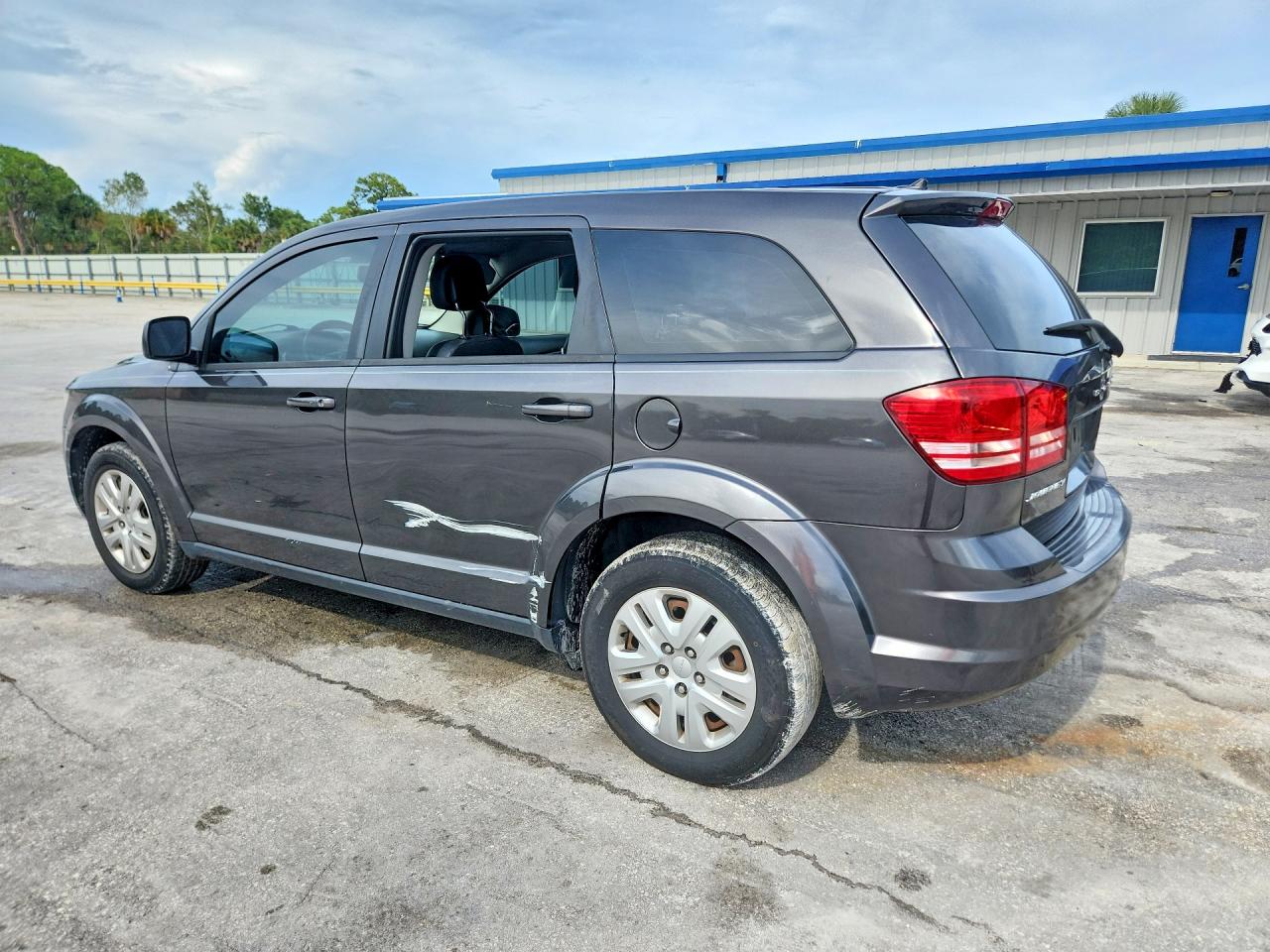 2015 Dodge Journey Se Gray vin: 3C4PDCAB0FT748019