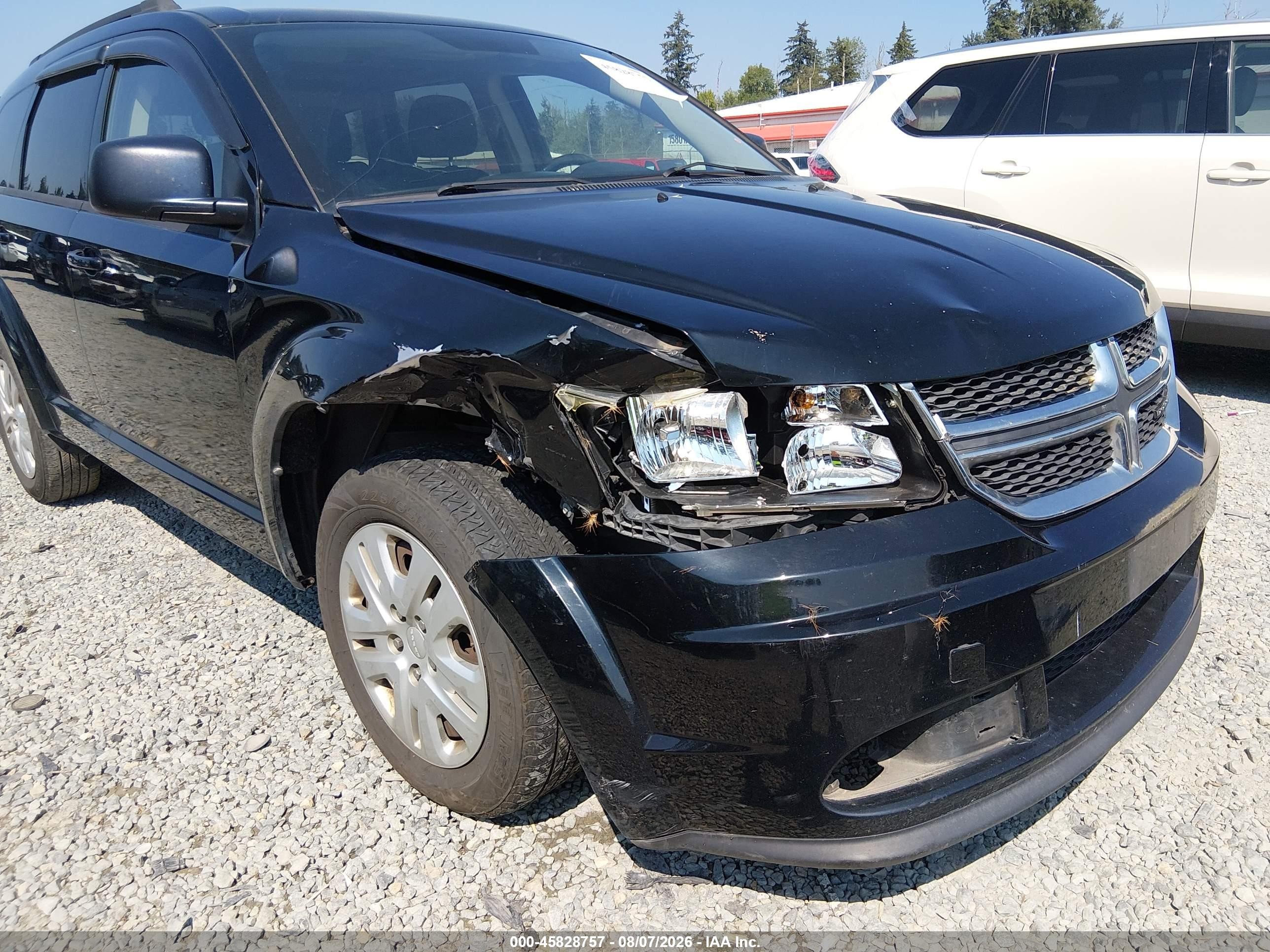 2016 Dodge Journey Se Черный vin: 3C4PDCAB0GT212625