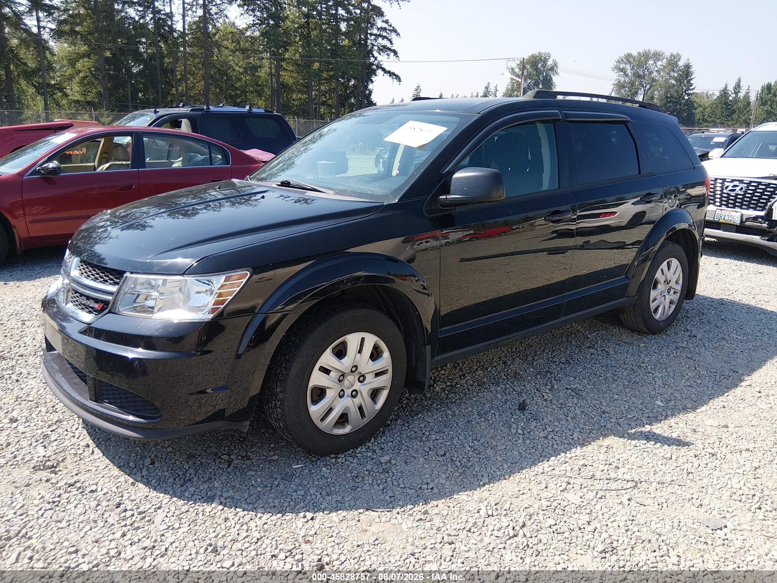 2016 Dodge Journey Se Черный vin: 3C4PDCAB0GT212625