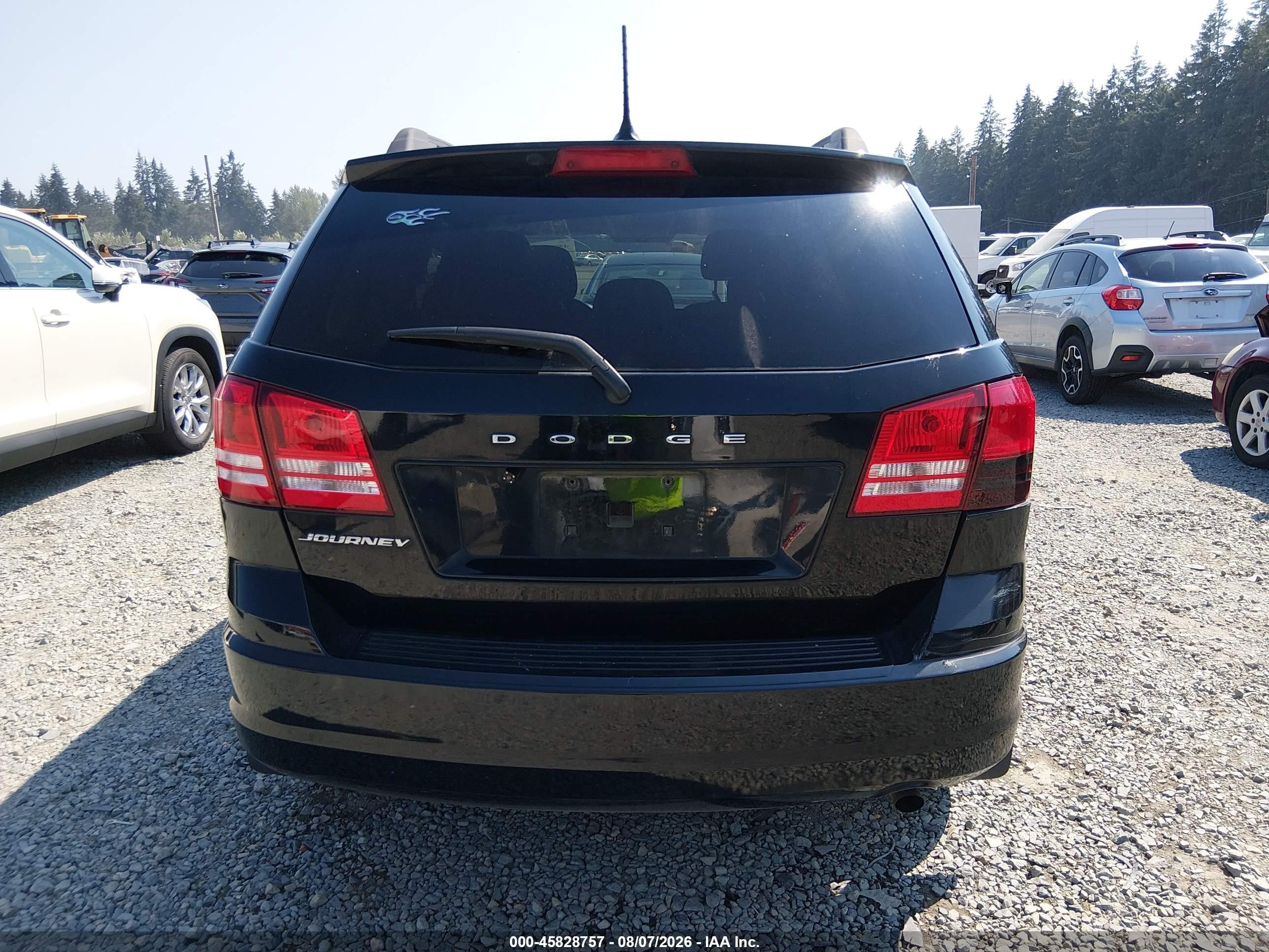 2016 Dodge Journey Se Черный vin: 3C4PDCAB0GT212625