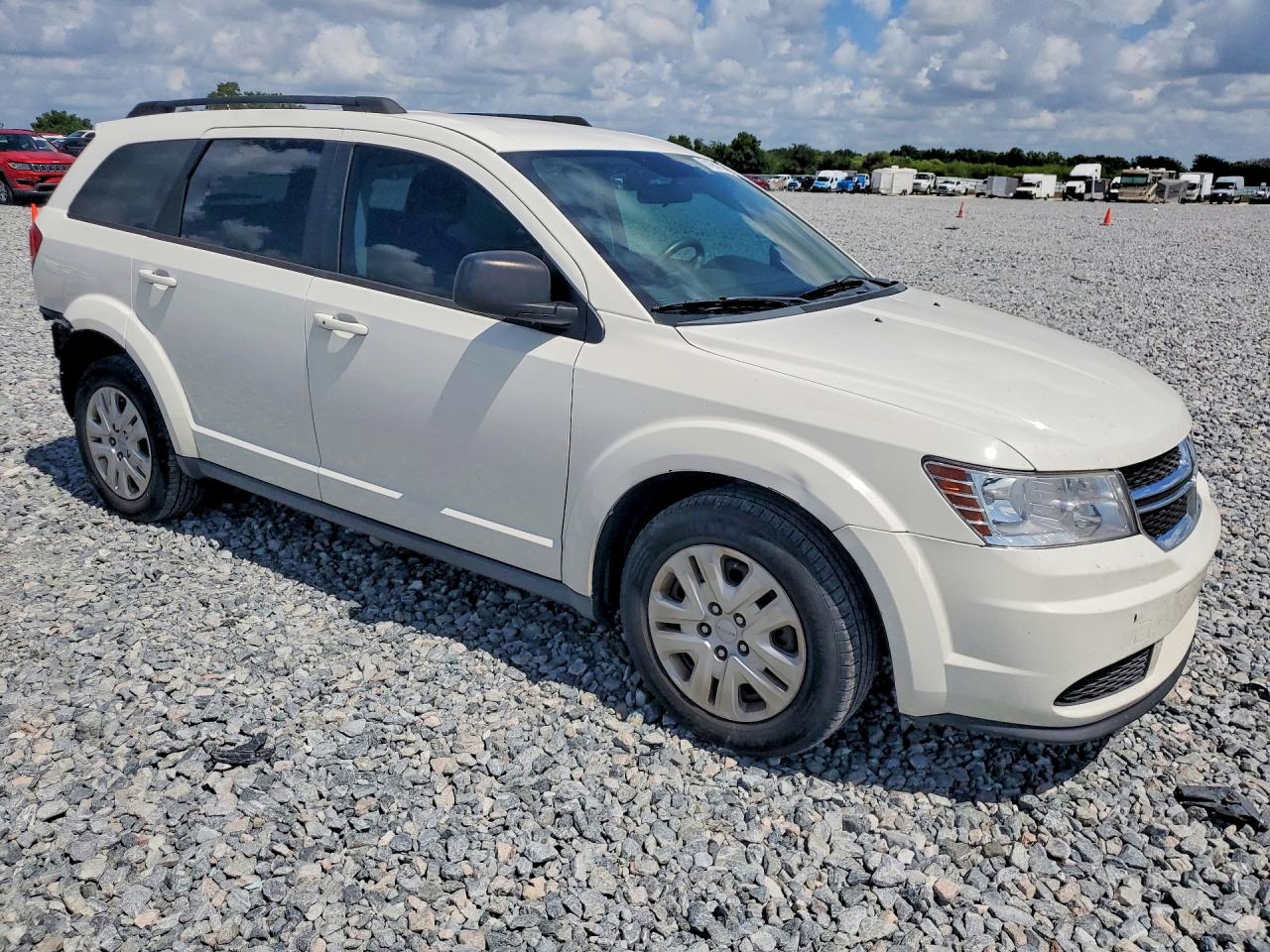 2017 Dodge Journey Se White vin: 3C4PDCAB0HT503854