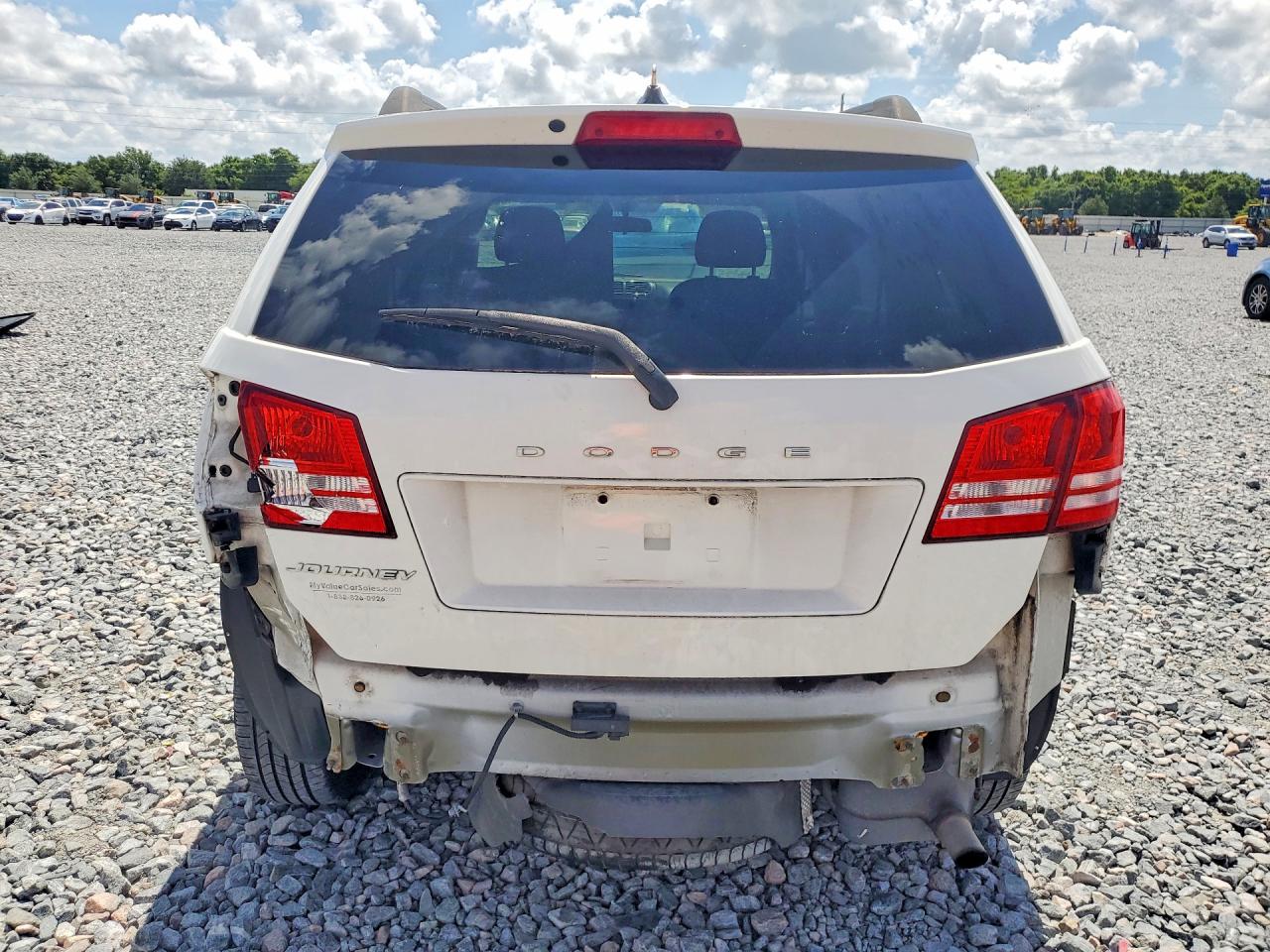 2017 Dodge Journey Se White vin: 3C4PDCAB0HT503854