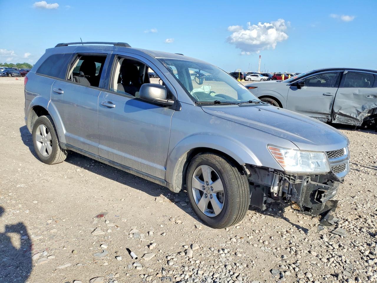 2017 Dodge Journey Se Silver vin: 3C4PDCAB0HT545019