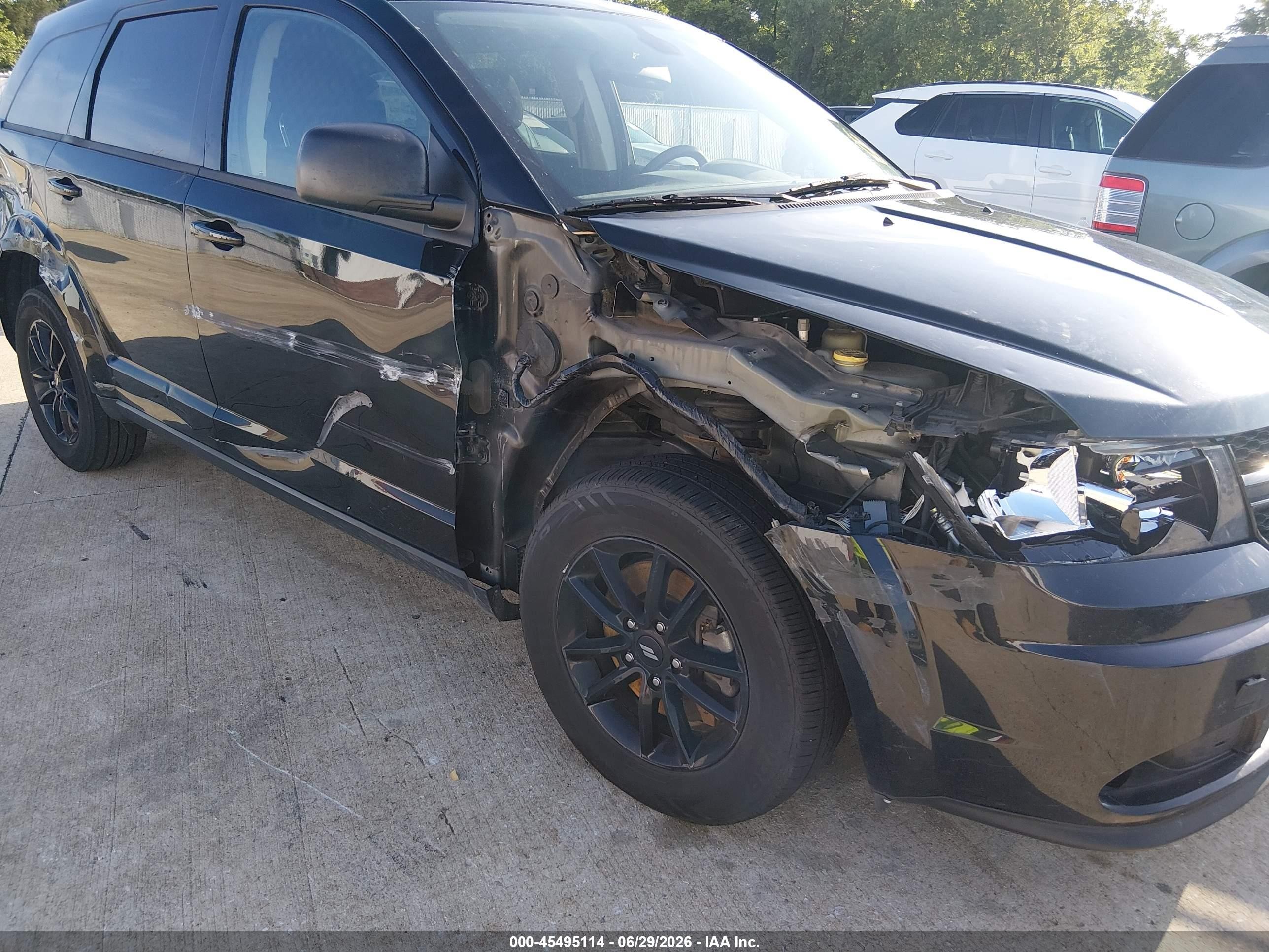 2020 Dodge Journey Se Value Black vin: 3C4PDCAB0LT180043