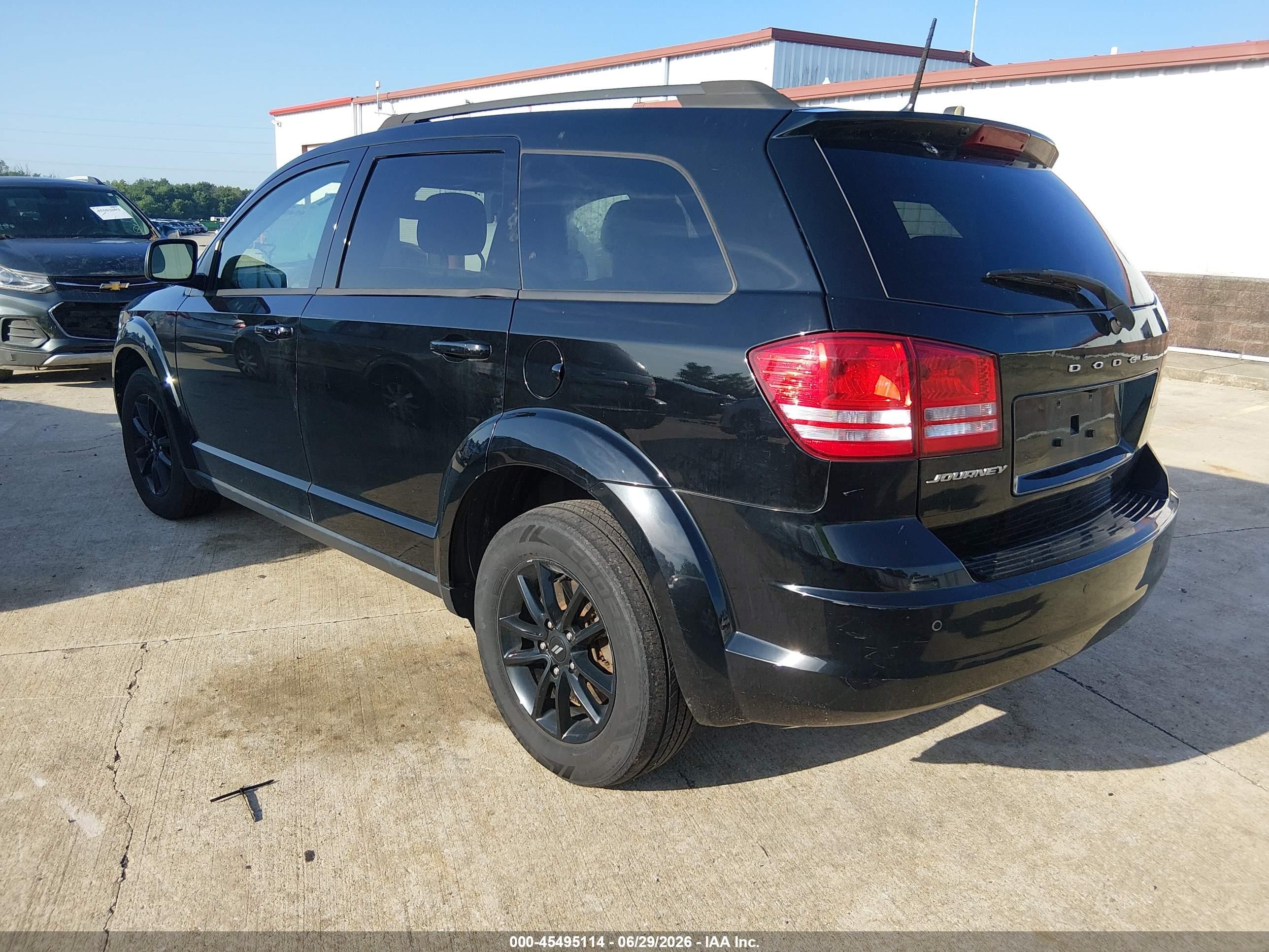 2020 Dodge Journey Se Value Black vin: 3C4PDCAB0LT180043