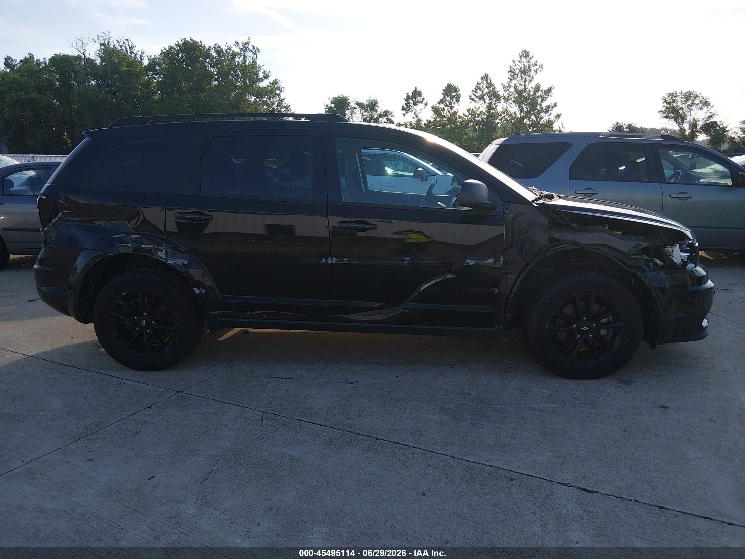 2020 Dodge Journey Se Value Black vin: 3C4PDCAB0LT180043