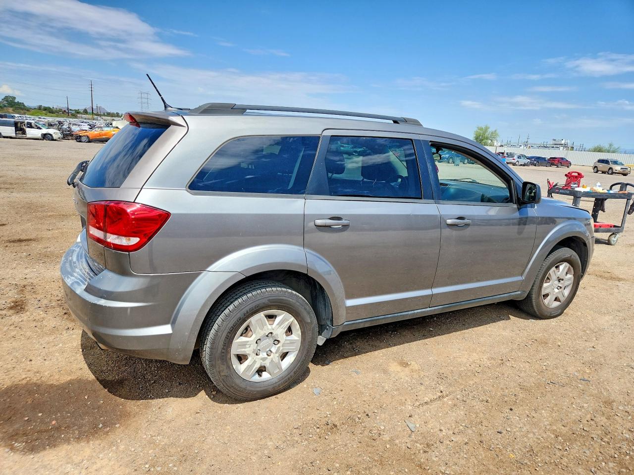 2012 Dodge Journey Gray vin: 3C4PDCAB1CT168175