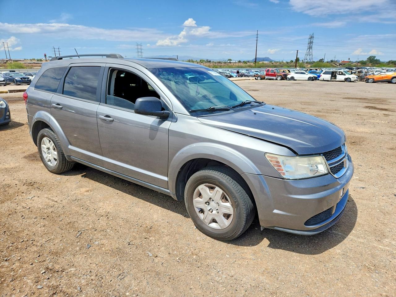 2012 Dodge Journey Gray vin: 3C4PDCAB1CT168175