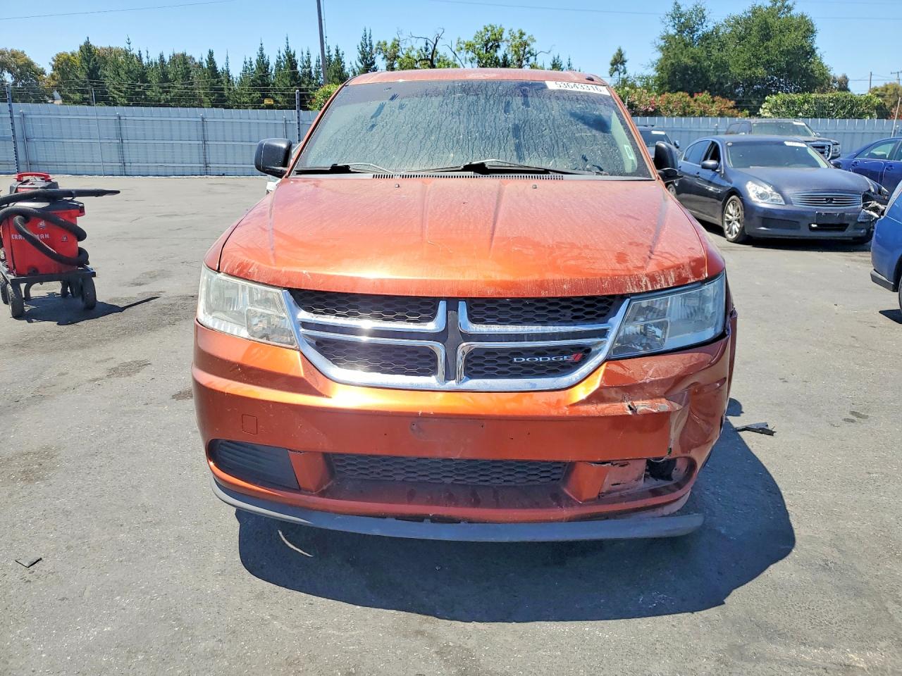 2012 Dodge Journey Se Orange vin: 3C4PDCAB1CT262007
