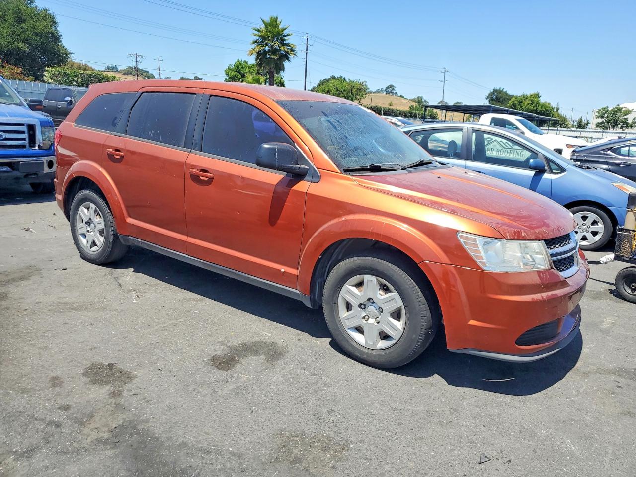 2012 Dodge Journey Se Orange vin: 3C4PDCAB1CT262007