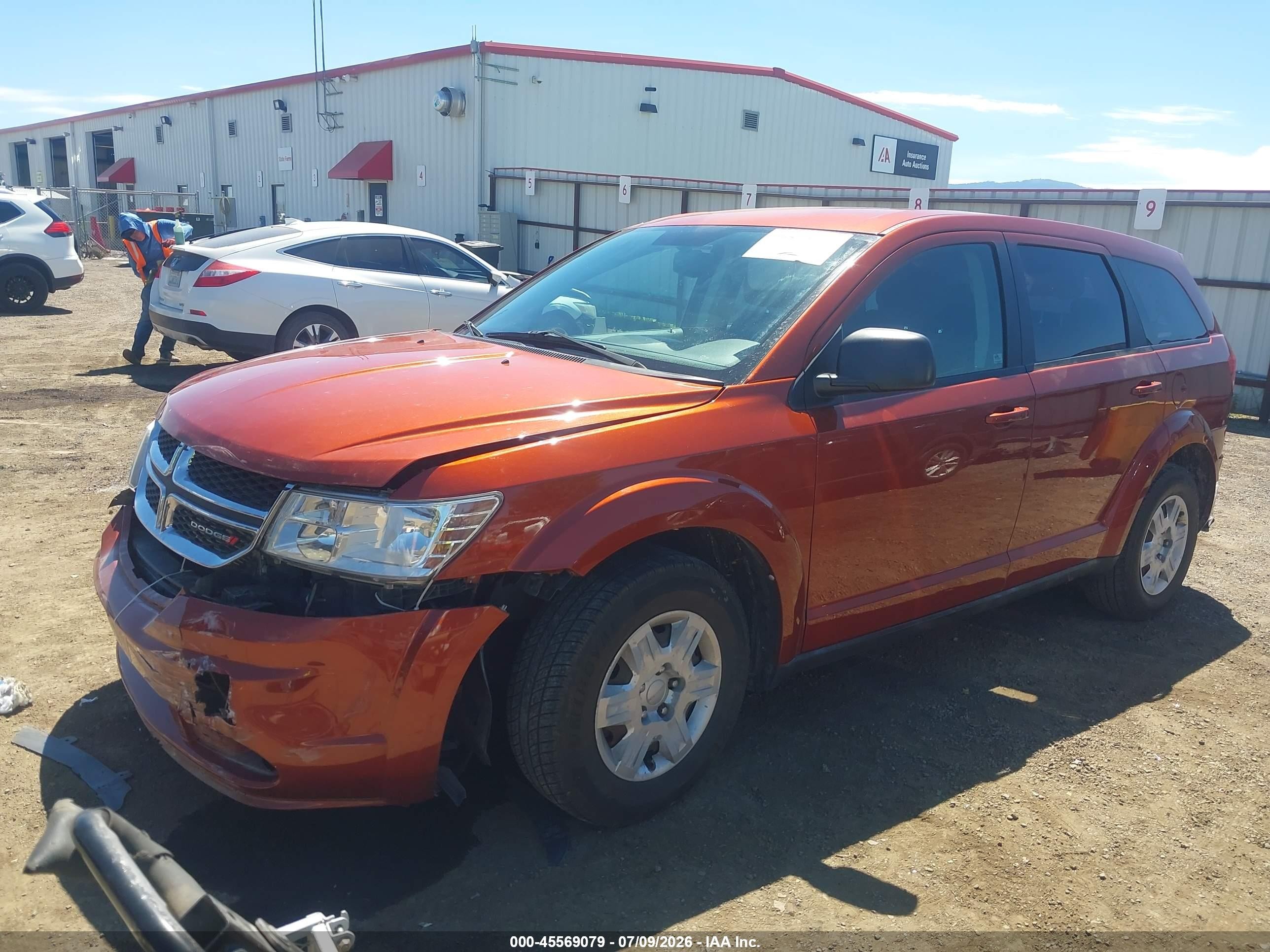 2012 Dodge Journey Se/avp Orange vin: 3C4PDCAB1CT275971