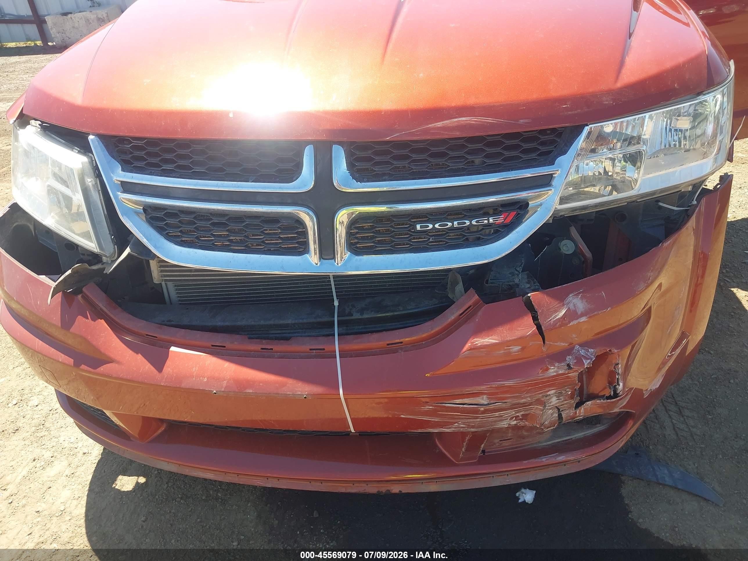 2012 Dodge Journey Se/avp Orange vin: 3C4PDCAB1CT275971