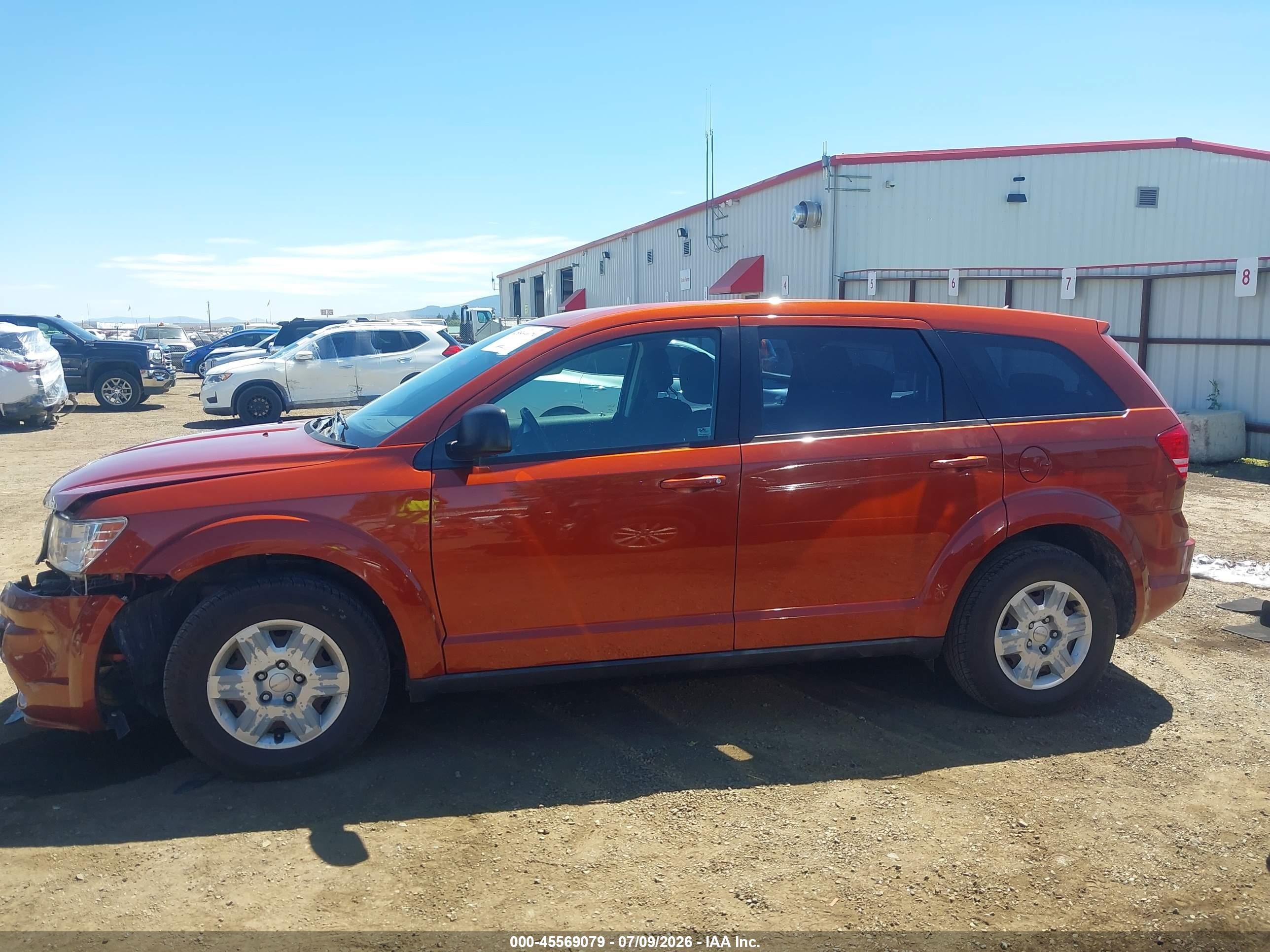 2012 Dodge Journey Se/avp Orange vin: 3C4PDCAB1CT275971