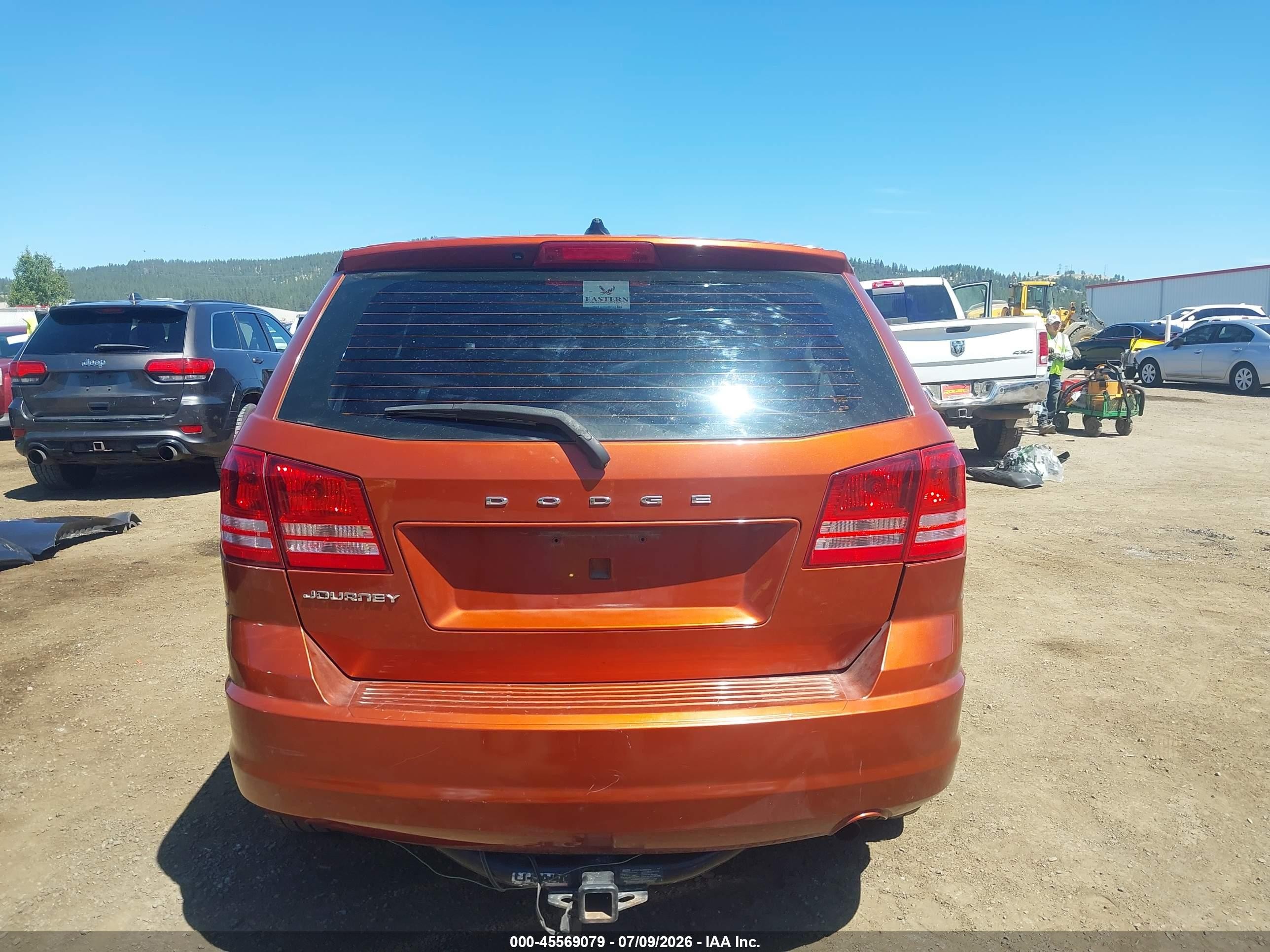 2012 Dodge Journey Se/avp Orange vin: 3C4PDCAB1CT275971