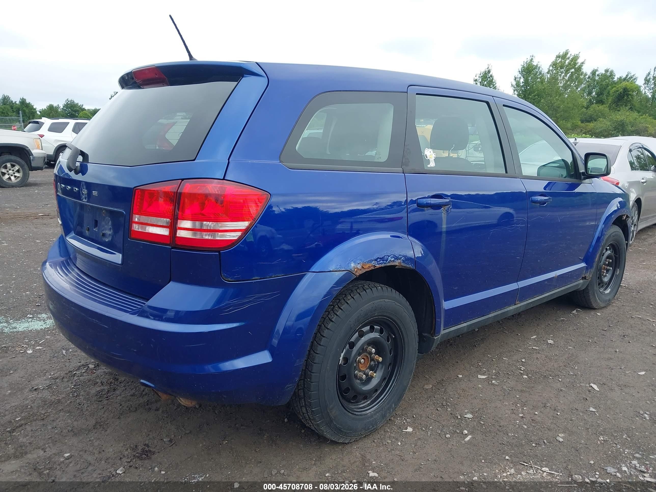 2012 Dodge Journey Se/avp Blue vin: 3C4PDCAB1CT304661