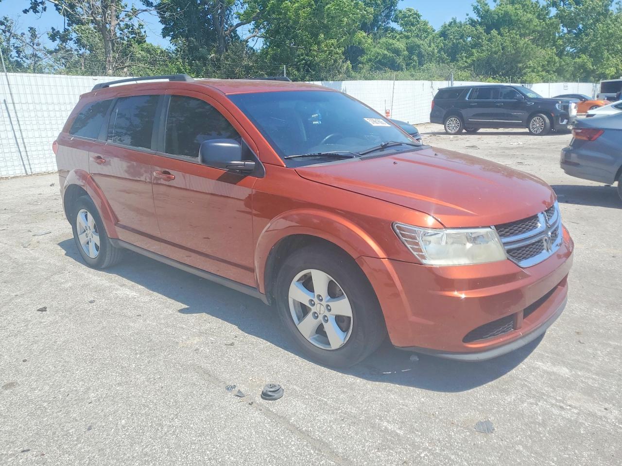2013 Dodge Journey Se Orange vin: 3C4PDCAB1DT530474