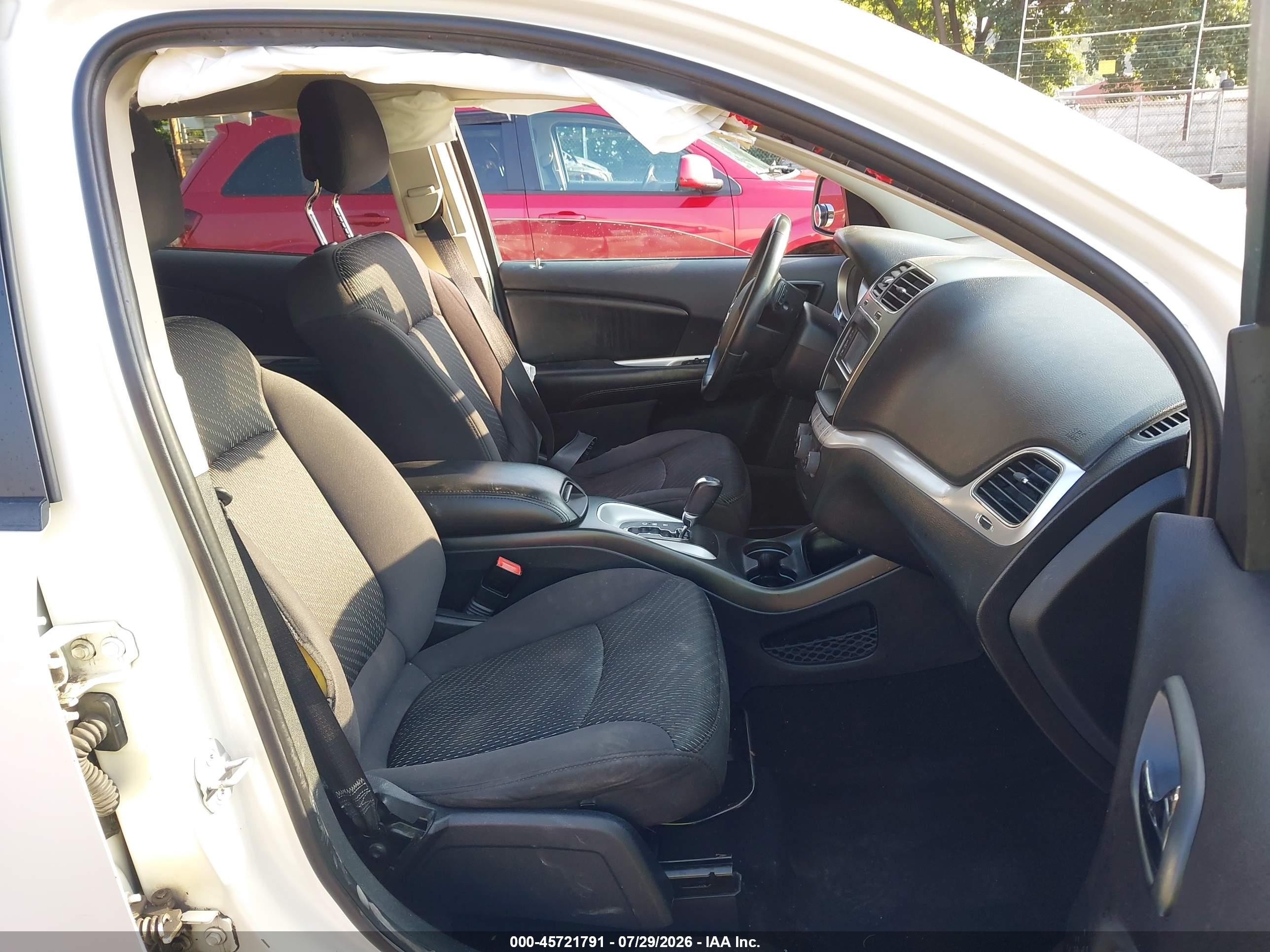 2013 Dodge Journey Se White vin: 3C4PDCAB1DT578976