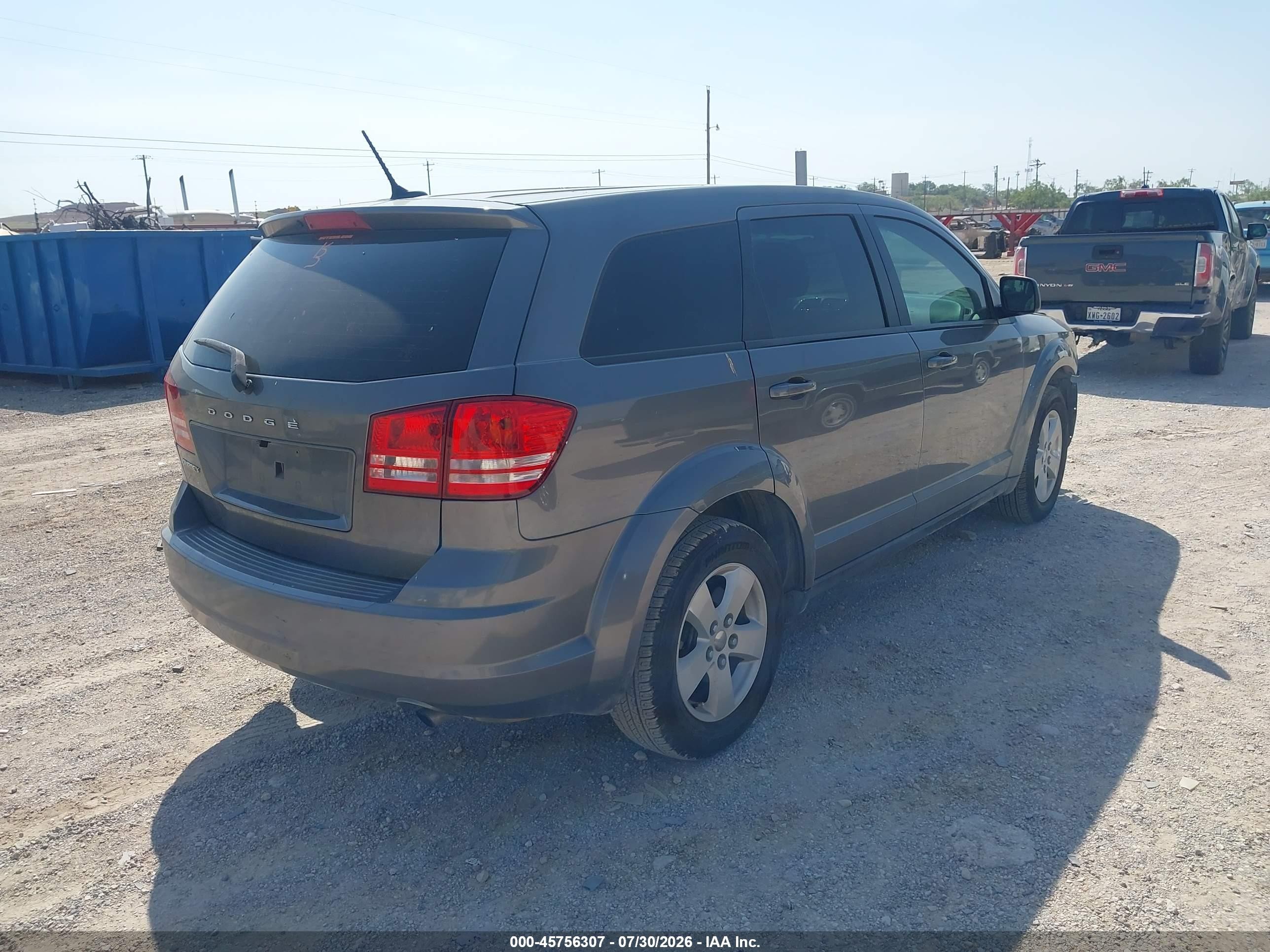 2013 Dodge Journey American Value Pkg Gray vin: 3C4PDCAB1DT584552