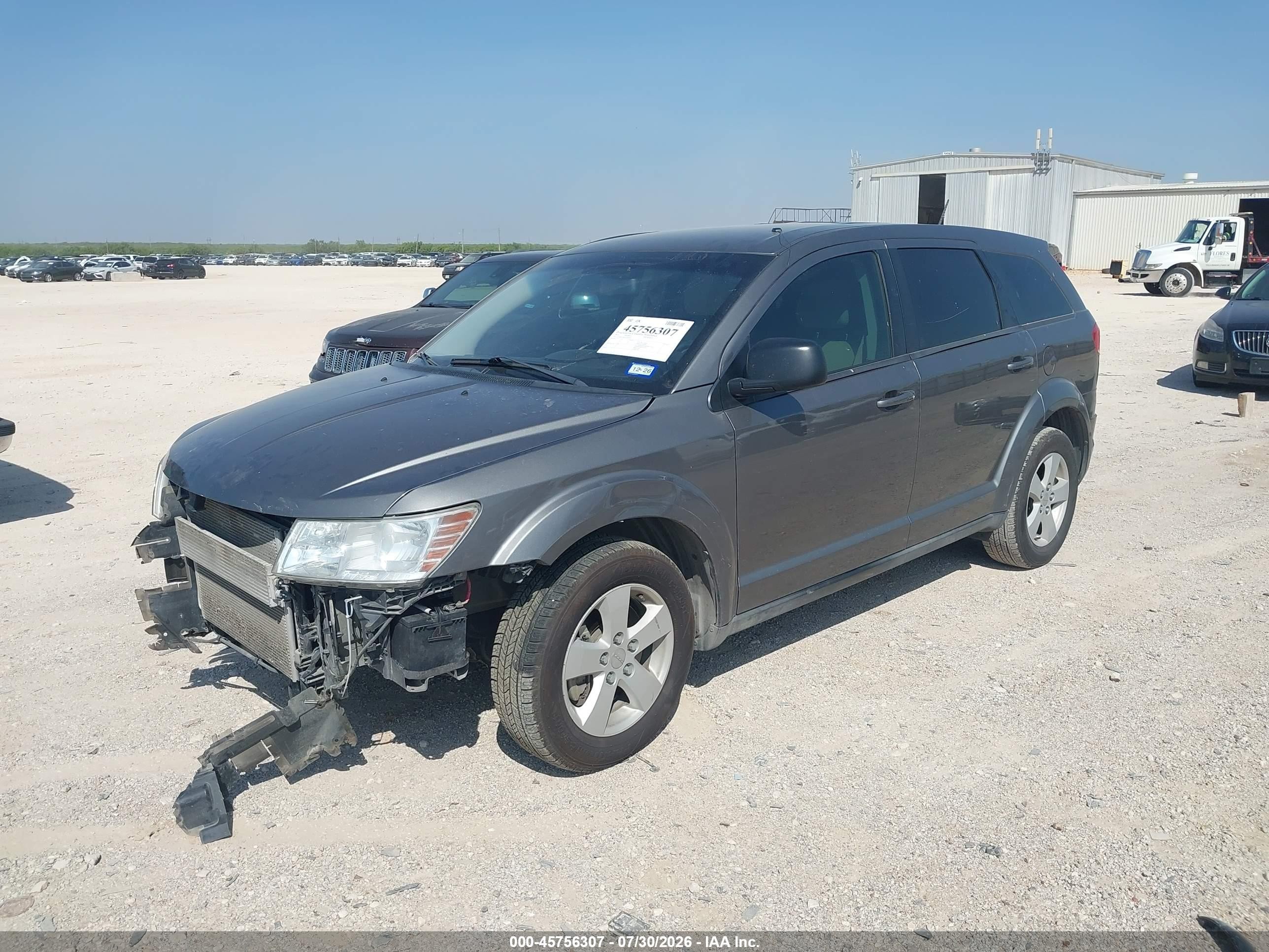 2013 Dodge Journey American Value Pkg Gray vin: 3C4PDCAB1DT584552