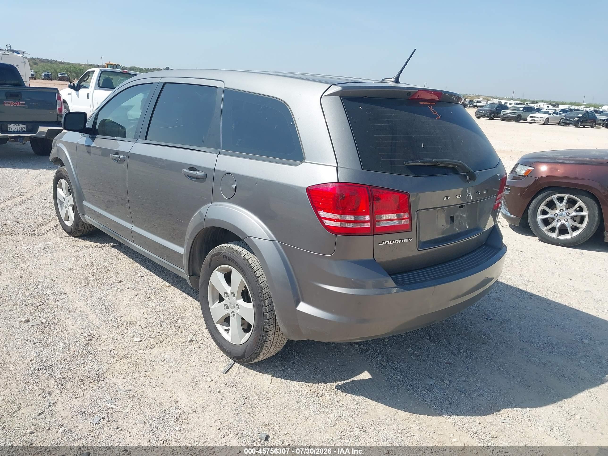 2013 Dodge Journey American Value Pkg Gray vin: 3C4PDCAB1DT584552