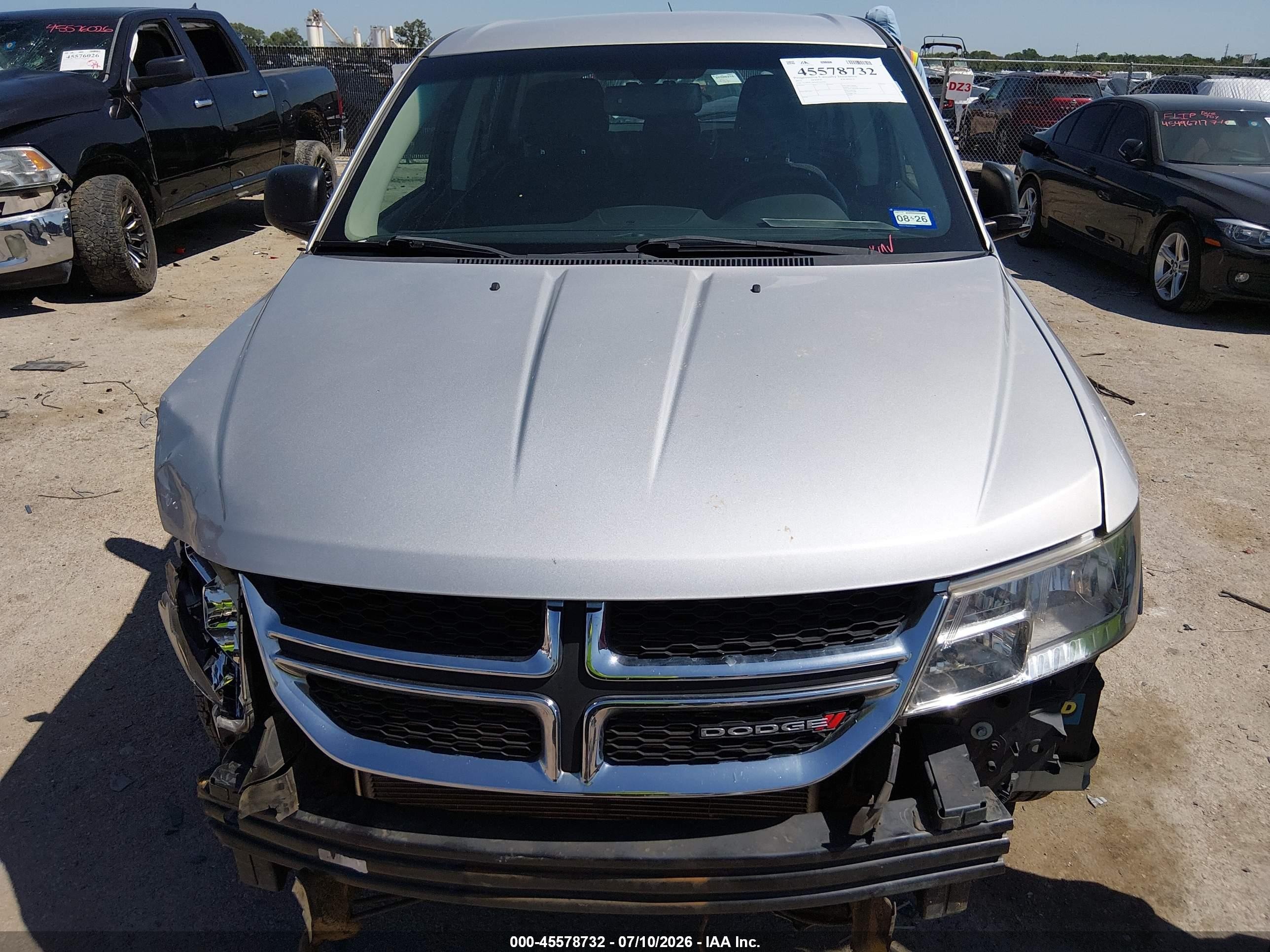 2013 Dodge Journey American Value Pkg Серебряный vin: 3C4PDCAB1DT734739