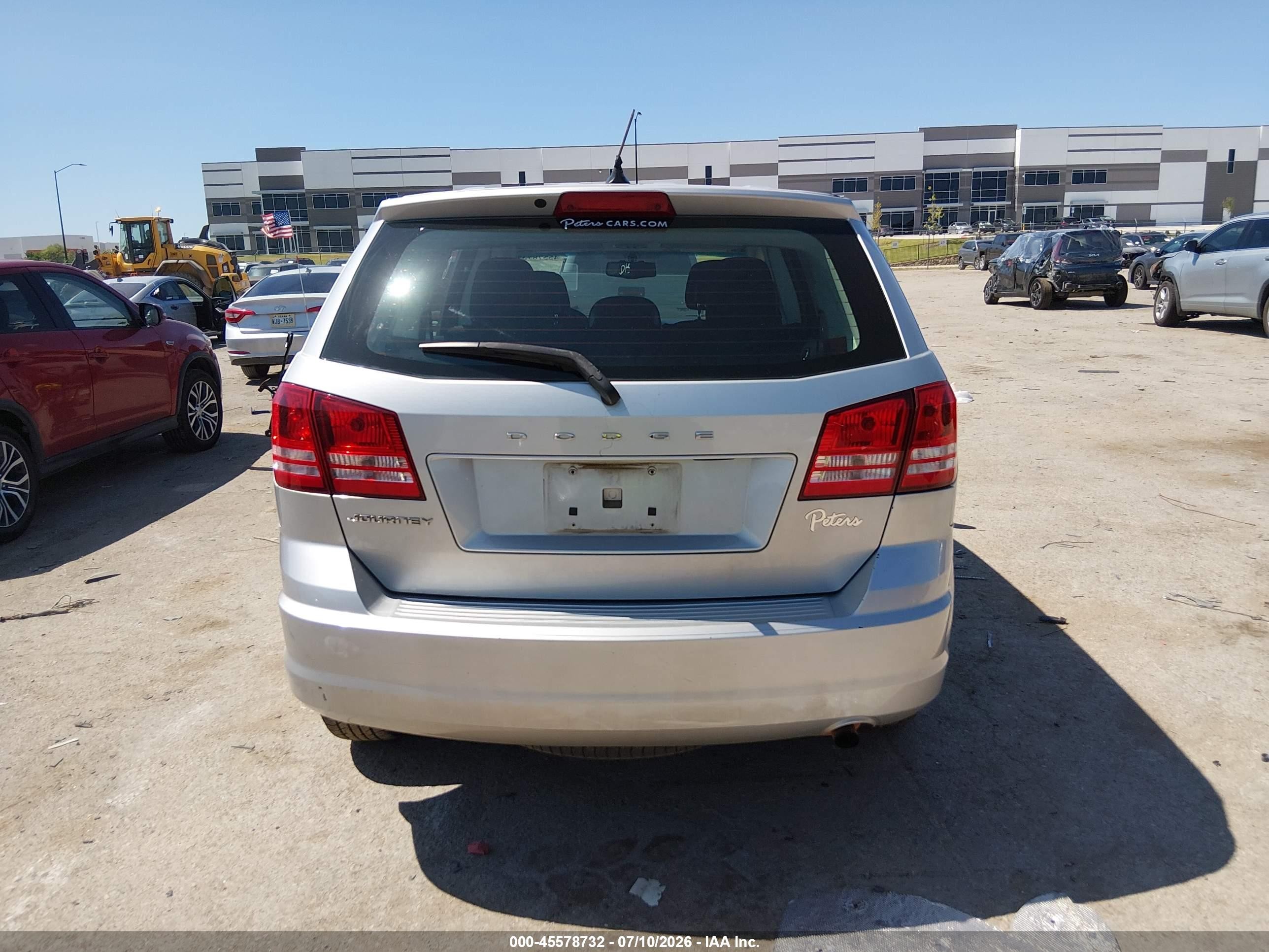 2013 Dodge Journey American Value Pkg Серебряный vin: 3C4PDCAB1DT734739
