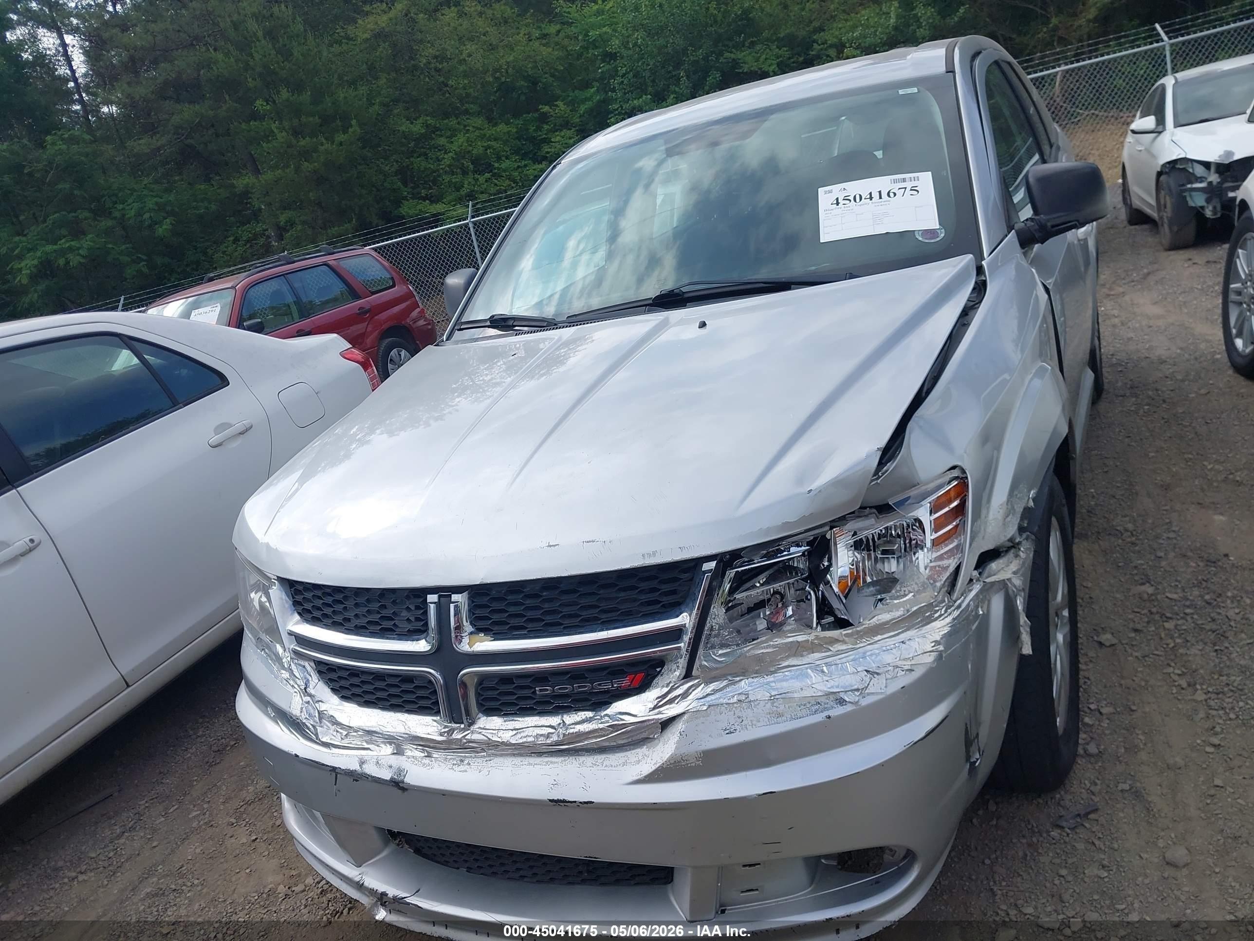 2014 Dodge Journey American Value Pkg Silver vin: 3C4PDCAB1ET170303