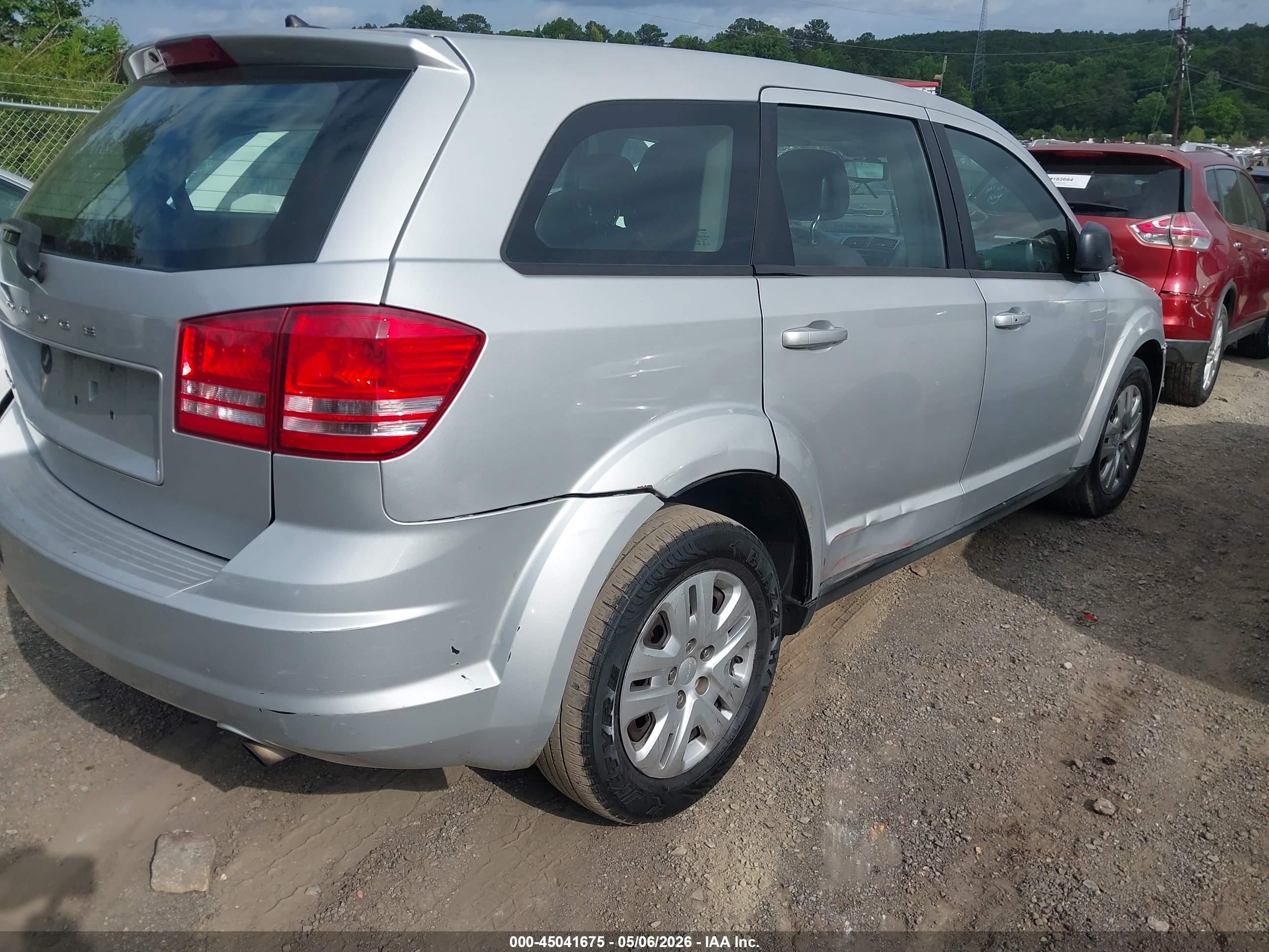 2014 Dodge Journey American Value Pkg Silver vin: 3C4PDCAB1ET170303