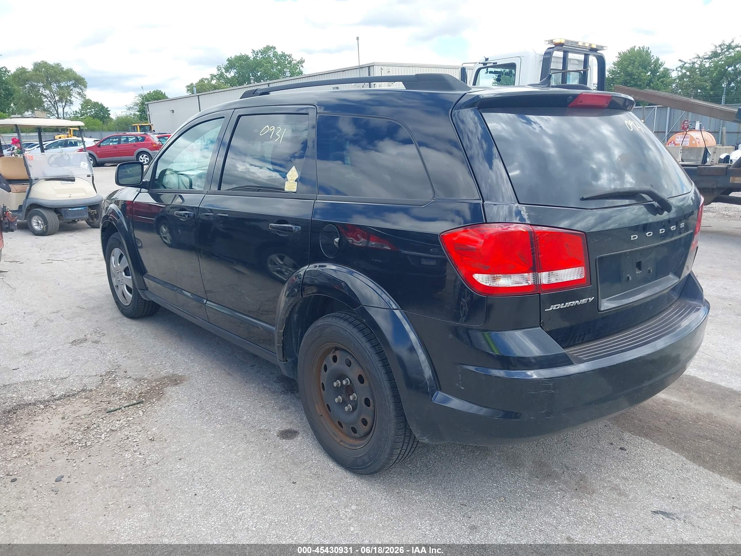 2014 Dodge Journey Se Black vin: 3C4PDCAB1ET218320
