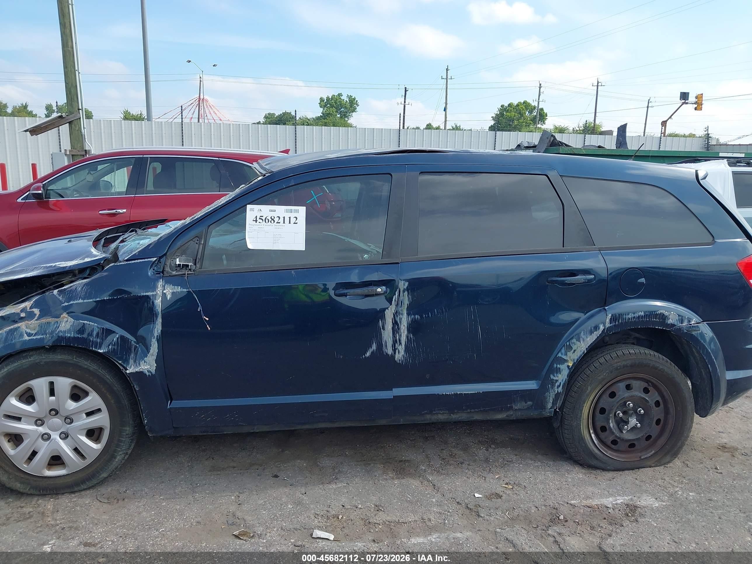 2014 Dodge Journey American Value Pkg Blue vin: 3C4PDCAB1ET241273