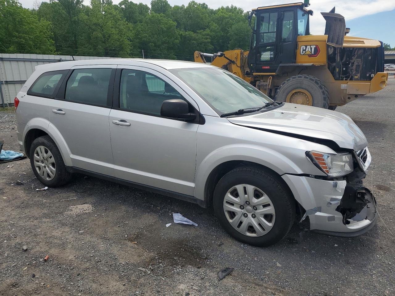 2014 Dodge Journey Se Silver vin: 3C4PDCAB1ET256615