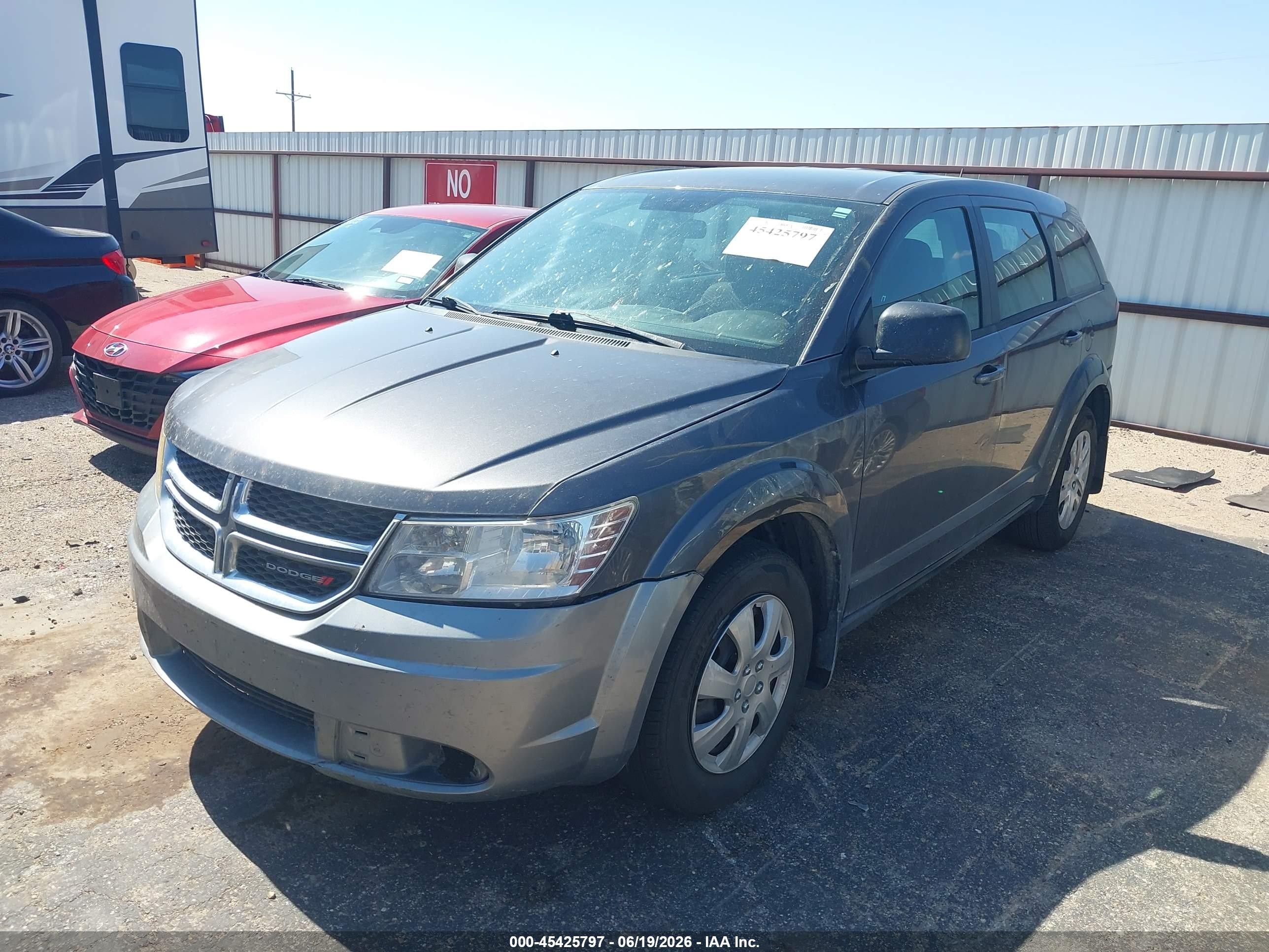 2014 Dodge Journey American Value Pkg Gray vin: 3C4PDCAB1ET268442