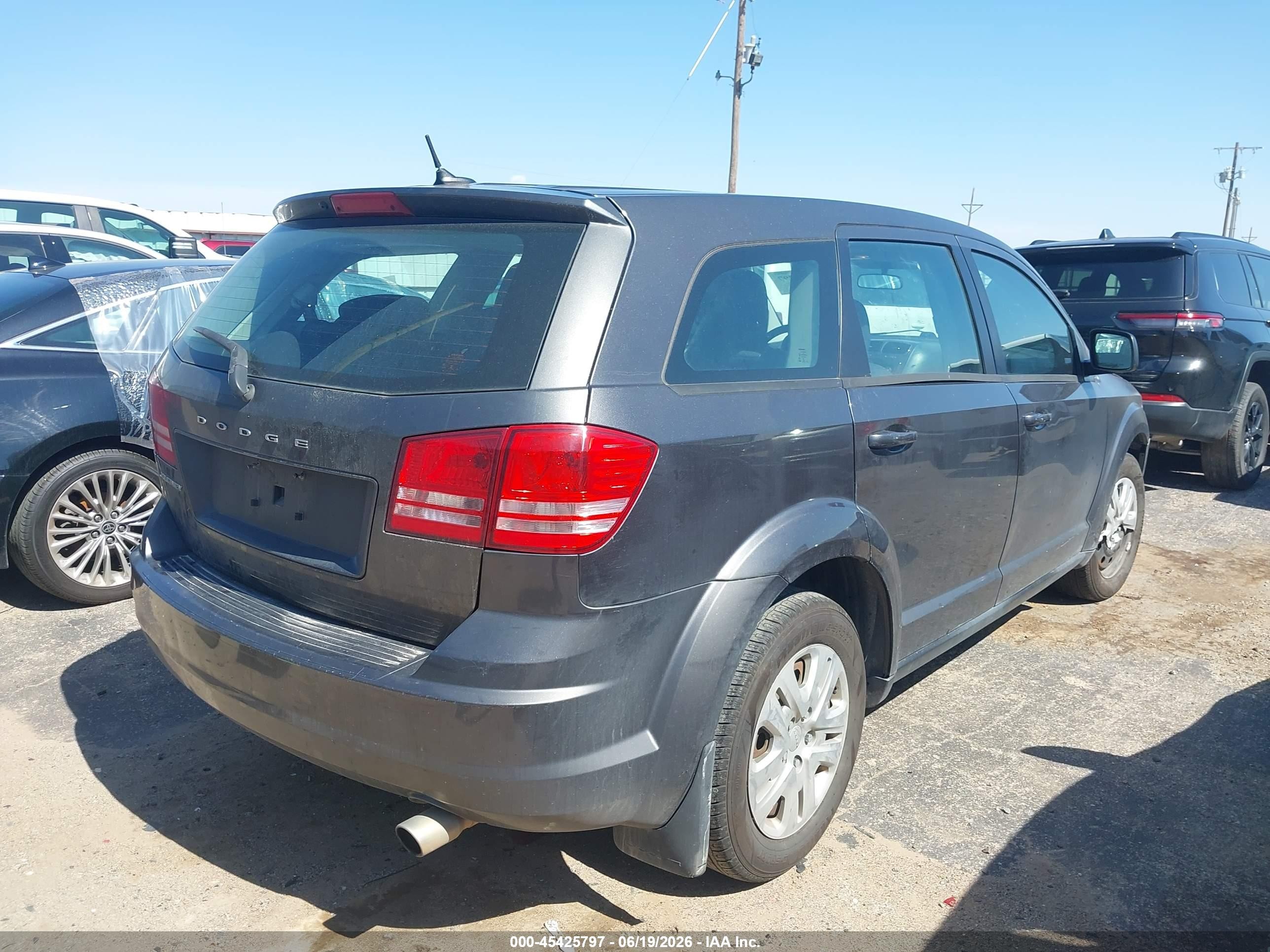 2014 Dodge Journey American Value Pkg Gray vin: 3C4PDCAB1ET268442