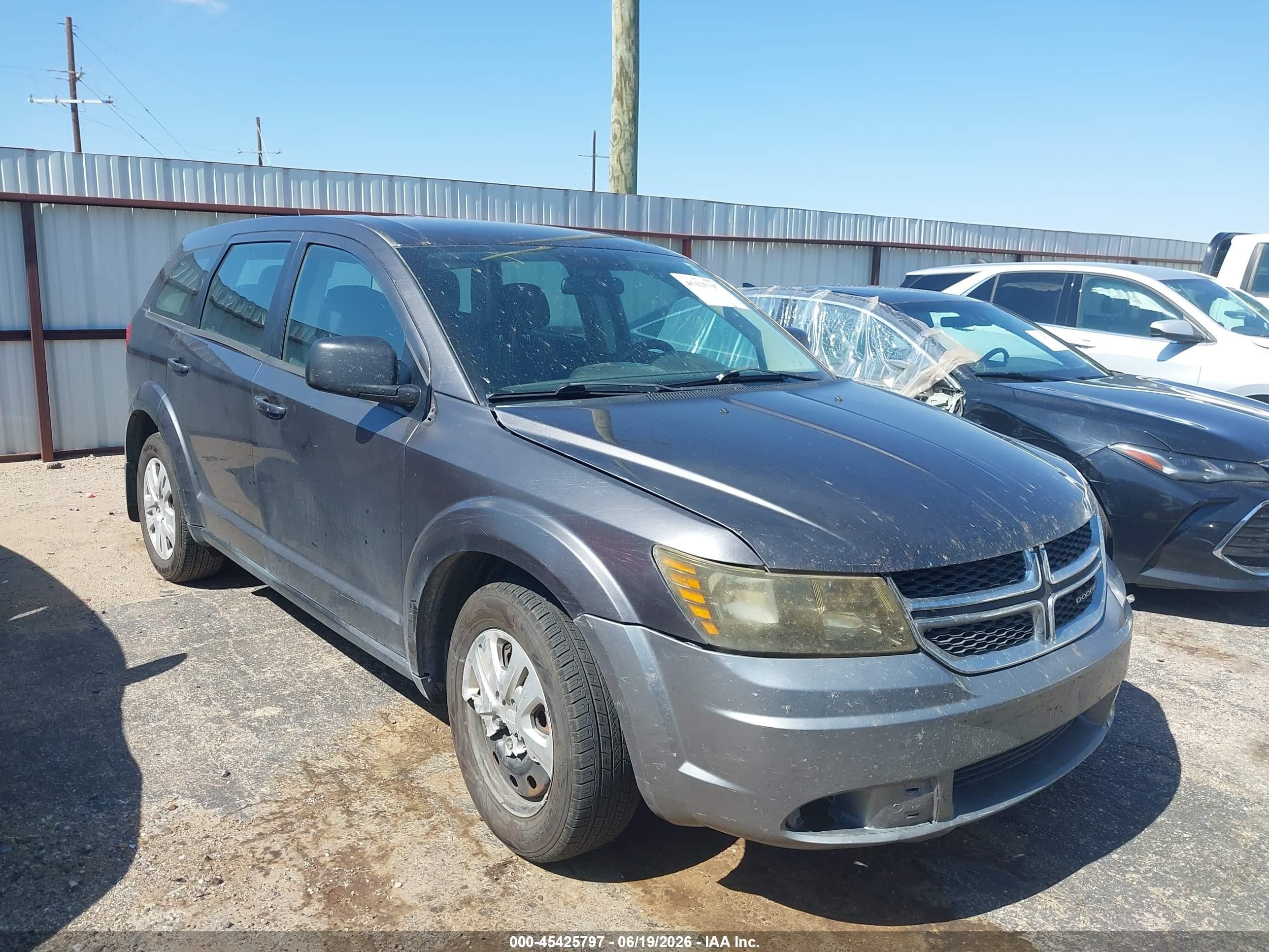 2014 Dodge Journey American Value Pkg Gray vin: 3C4PDCAB1ET268442