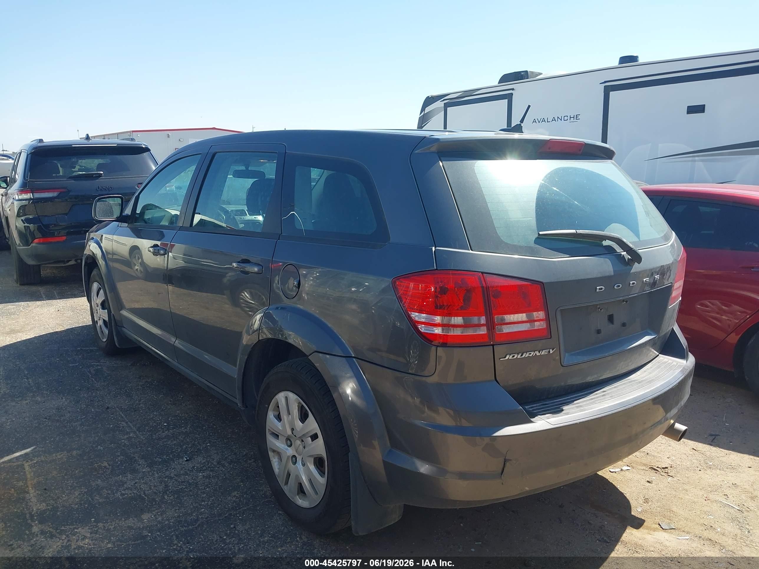 2014 Dodge Journey American Value Pkg Gray vin: 3C4PDCAB1ET268442