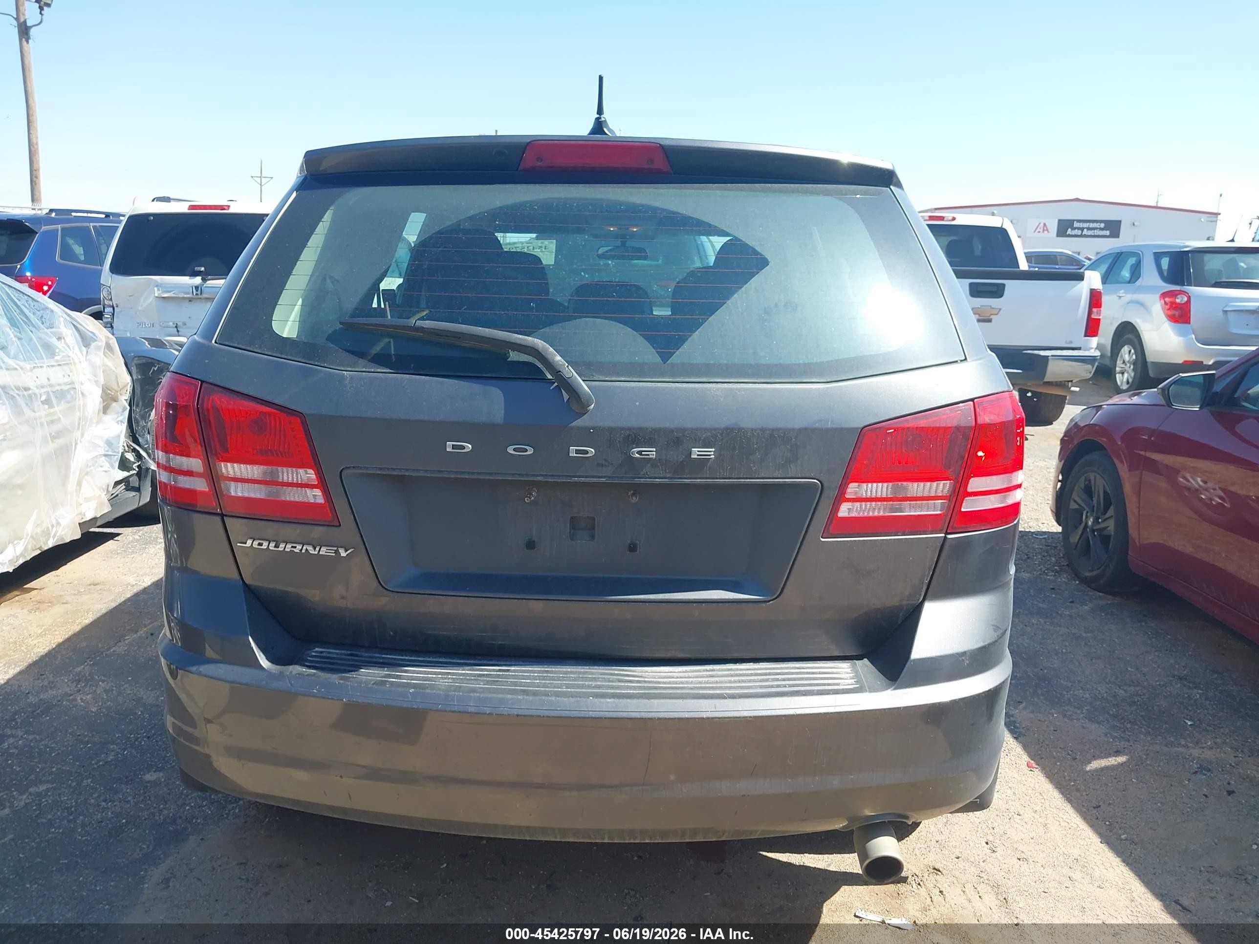 2014 Dodge Journey American Value Pkg Gray vin: 3C4PDCAB1ET268442
